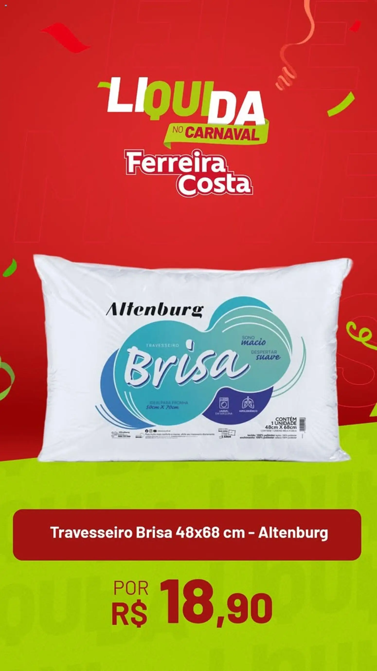 Ferreira Costa Folheto - válido de 26.01.2026 | Página: 6 | Produtos: Travesseiro