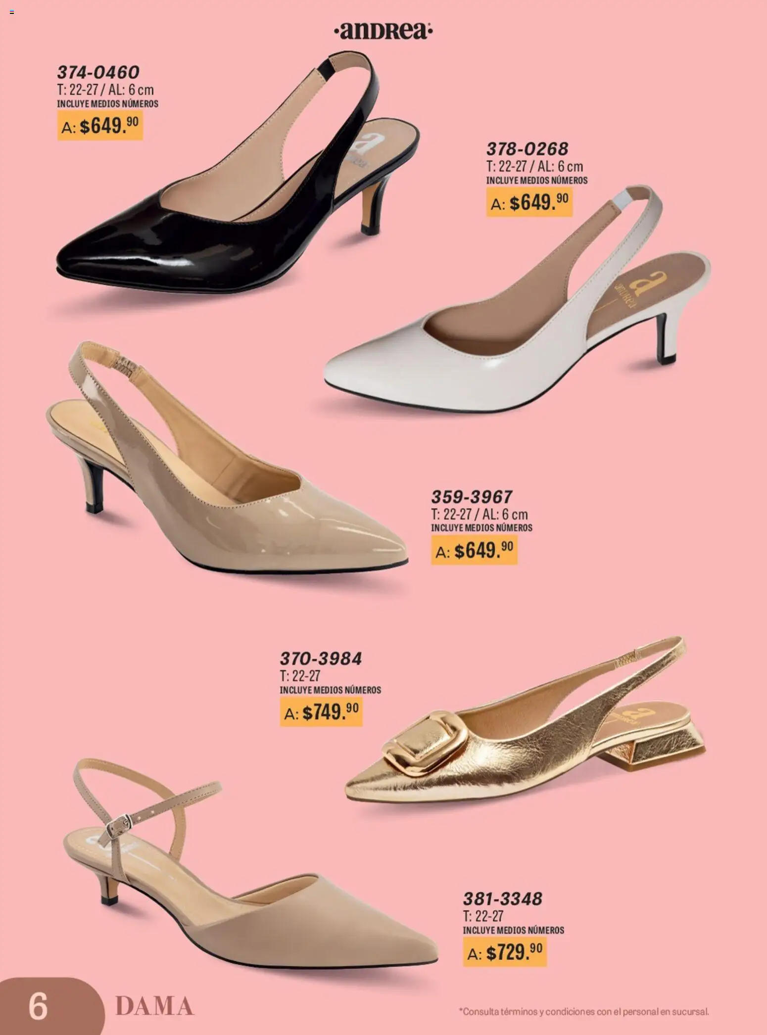 Nuevas ofertas de Andrea válidas en toda la República Mexicana desde el 11.01.2026. ¡Encuentra las mejores ofertas en Andrea catálogo Para Las Fiestas! | Página: 6