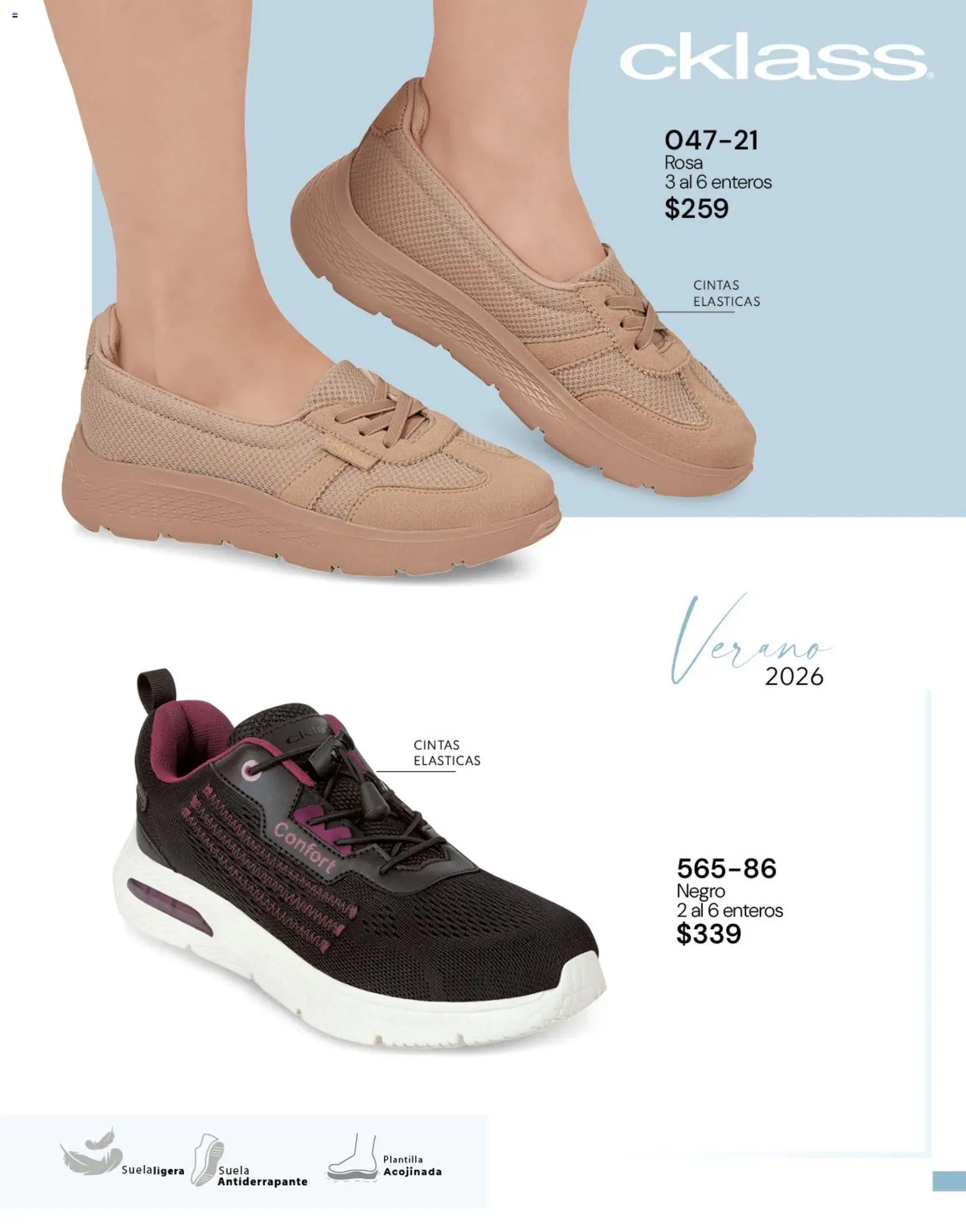 Nuevas ofertas de Cklass válidas en toda la República Mexicana desde el 05.03.2026. ¡Encuentra las mejores ofertas en Cklass catálogo Complemento Verano Ropa! | Página: 359