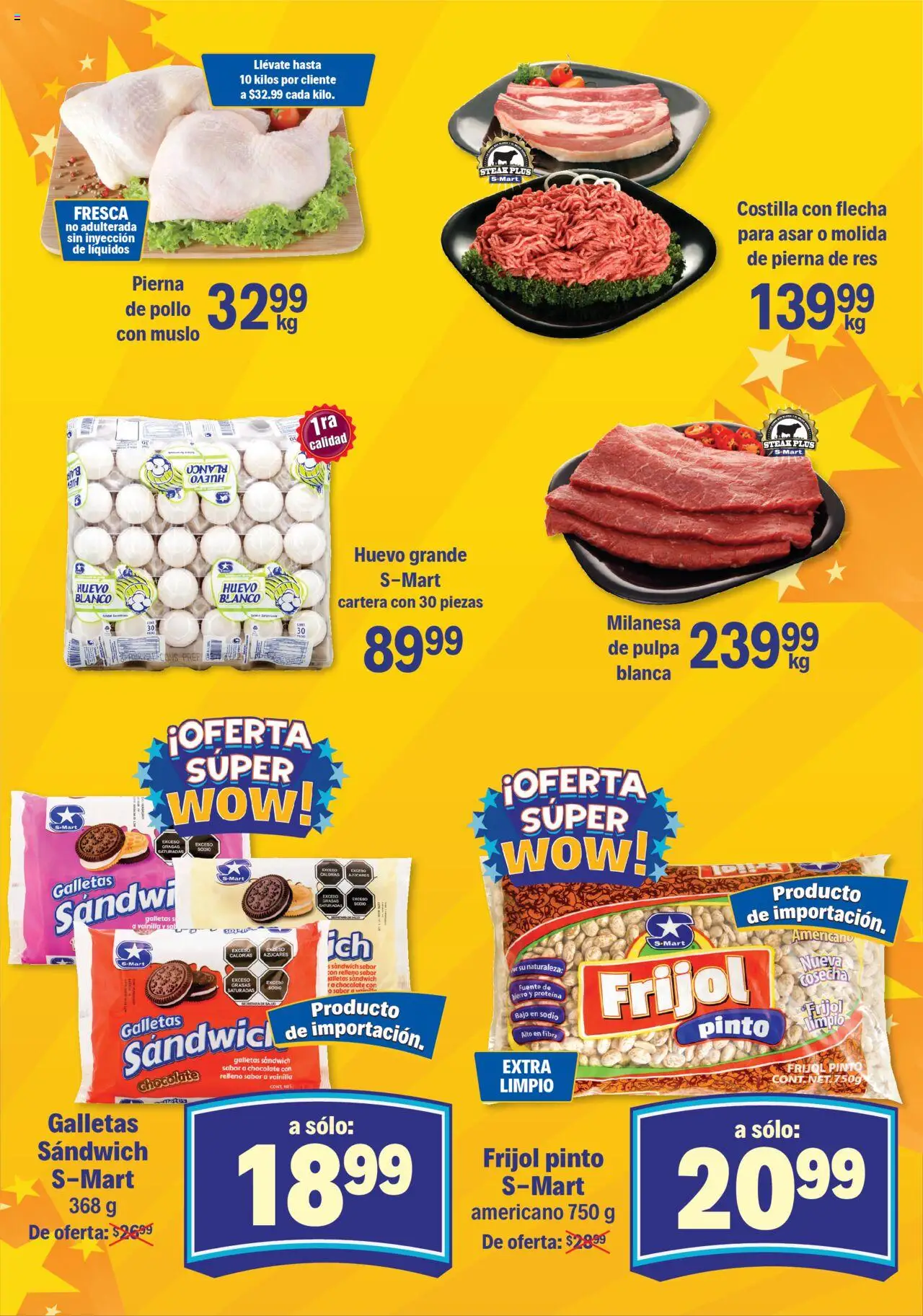 Nuevas ofertas de S-Mart válidas en toda la República Mexicana desde el 16.09.2025. ¡Encuentra las mejores ofertas en S-Mart - Folleto - Monterrey! | Página: 3 | Productos: Pollo, Milanesa, Fuente, Chocolate