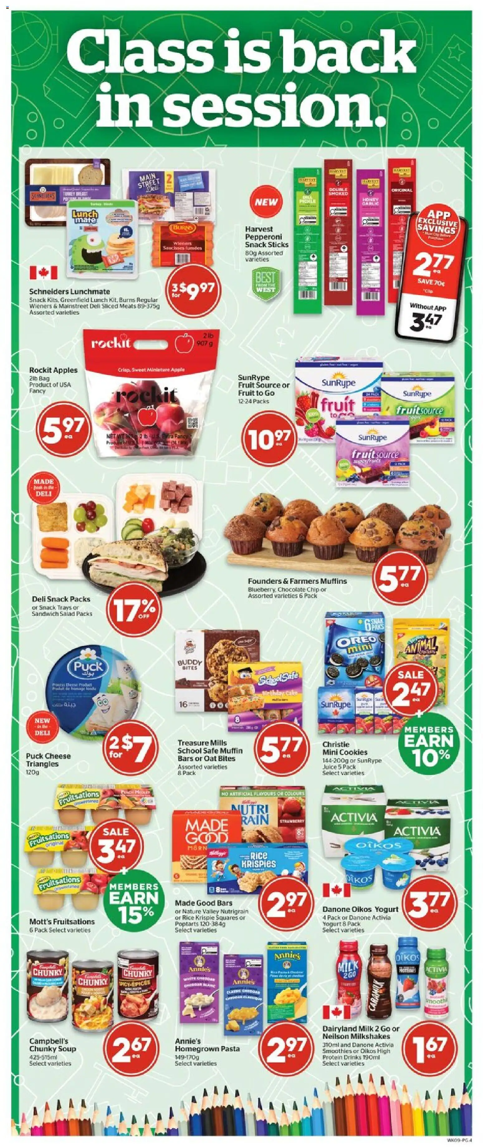 Calgary Co-op flyer valid from 02.01.2026 | Page: 4 | Products: Rice, Pasta, Milk, Juice