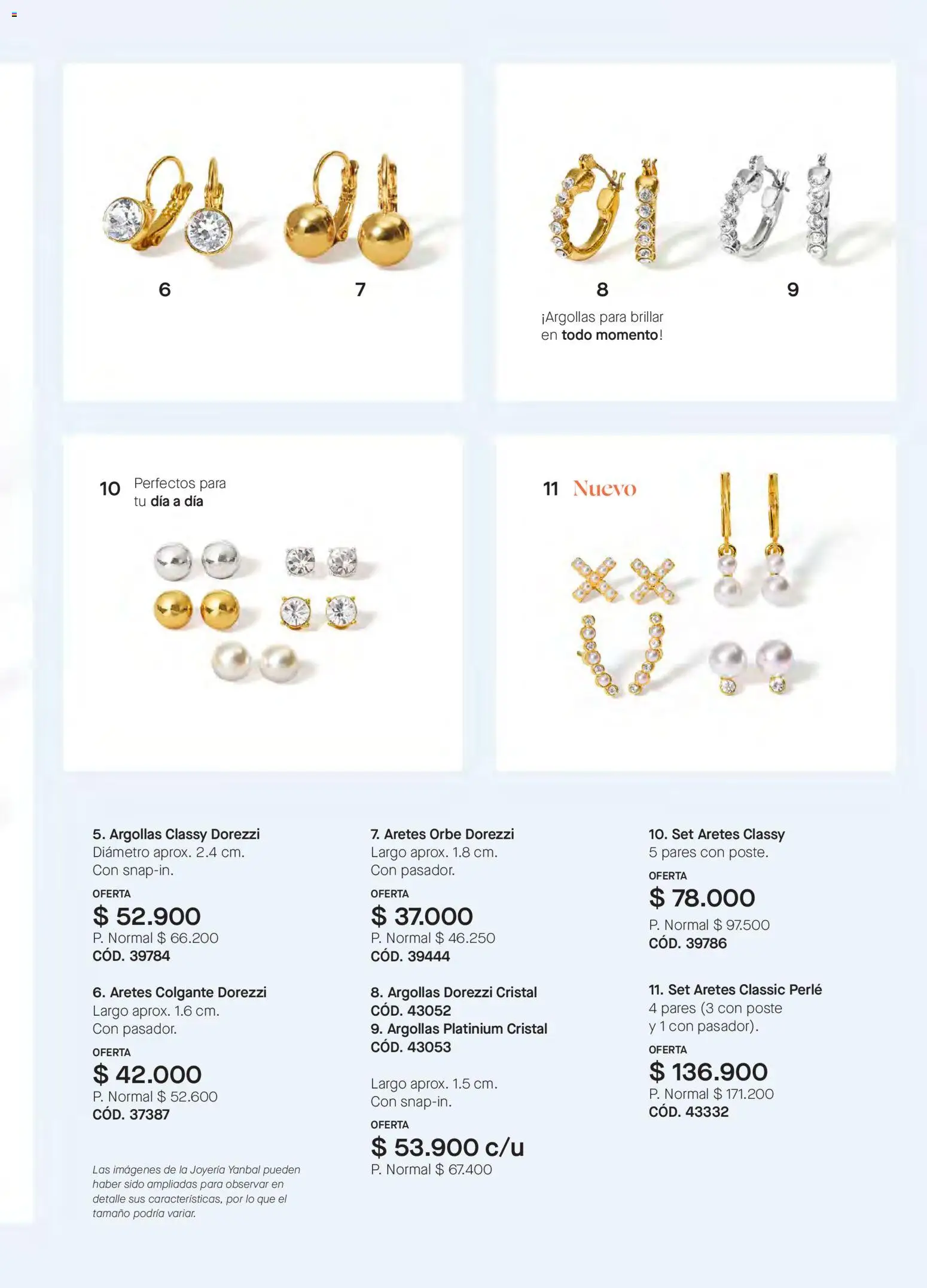 Yanbal revista - valida desde el 03.01.2026 | Página: 79 | Productos: Aretes