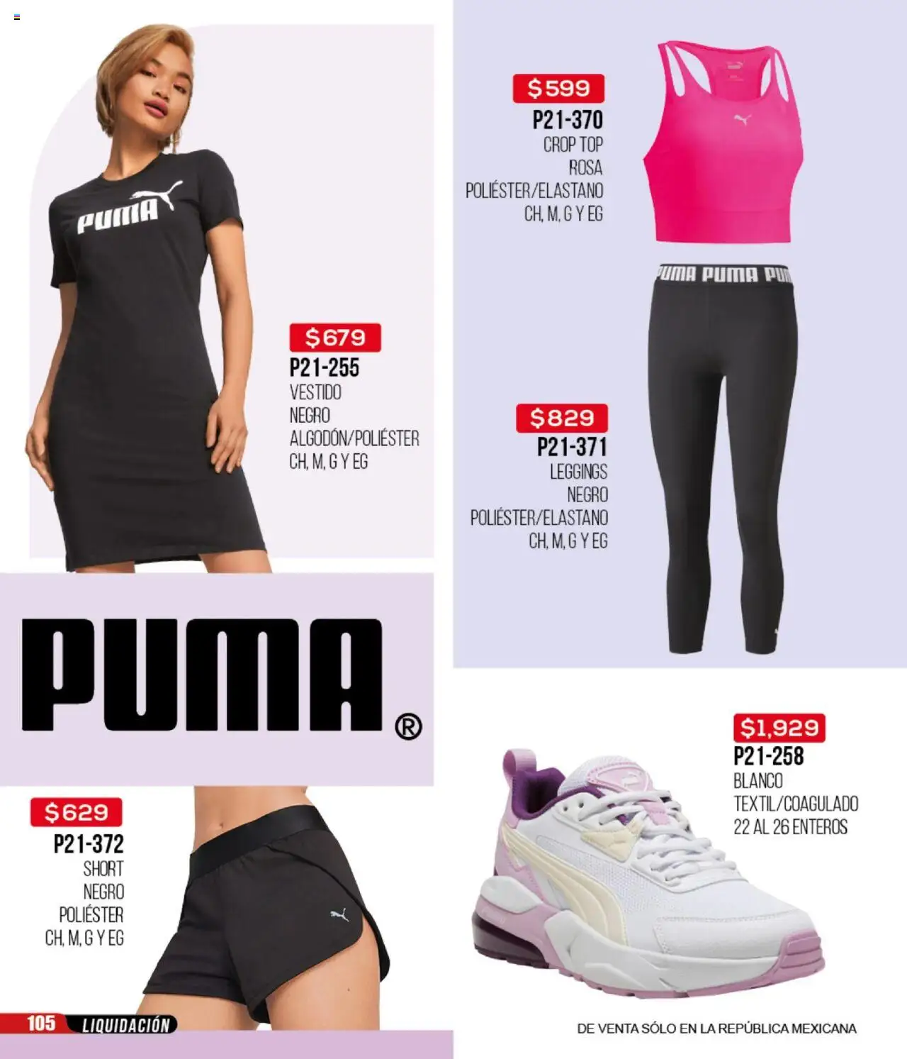 Nuevas ofertas de Cklass válidas en toda la República Mexicana desde el 22.09.2025. ¡Encuentra las mejores ofertas en Cklass - Catálogo Liquidación Calzado! | Página: 106 | Productos: Leggings, Vestido, Top, Short
