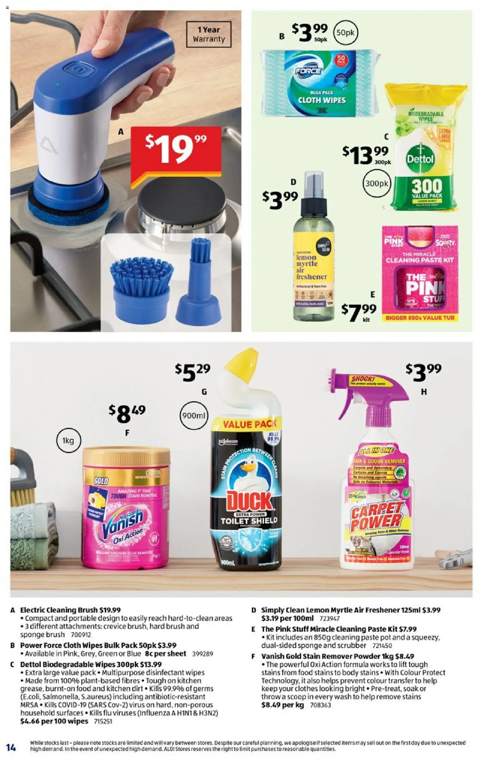 Aldi catalogue - valid from 21.01.2026 | Page: 14 | Products: Toilet, Household, Sponge, Portable