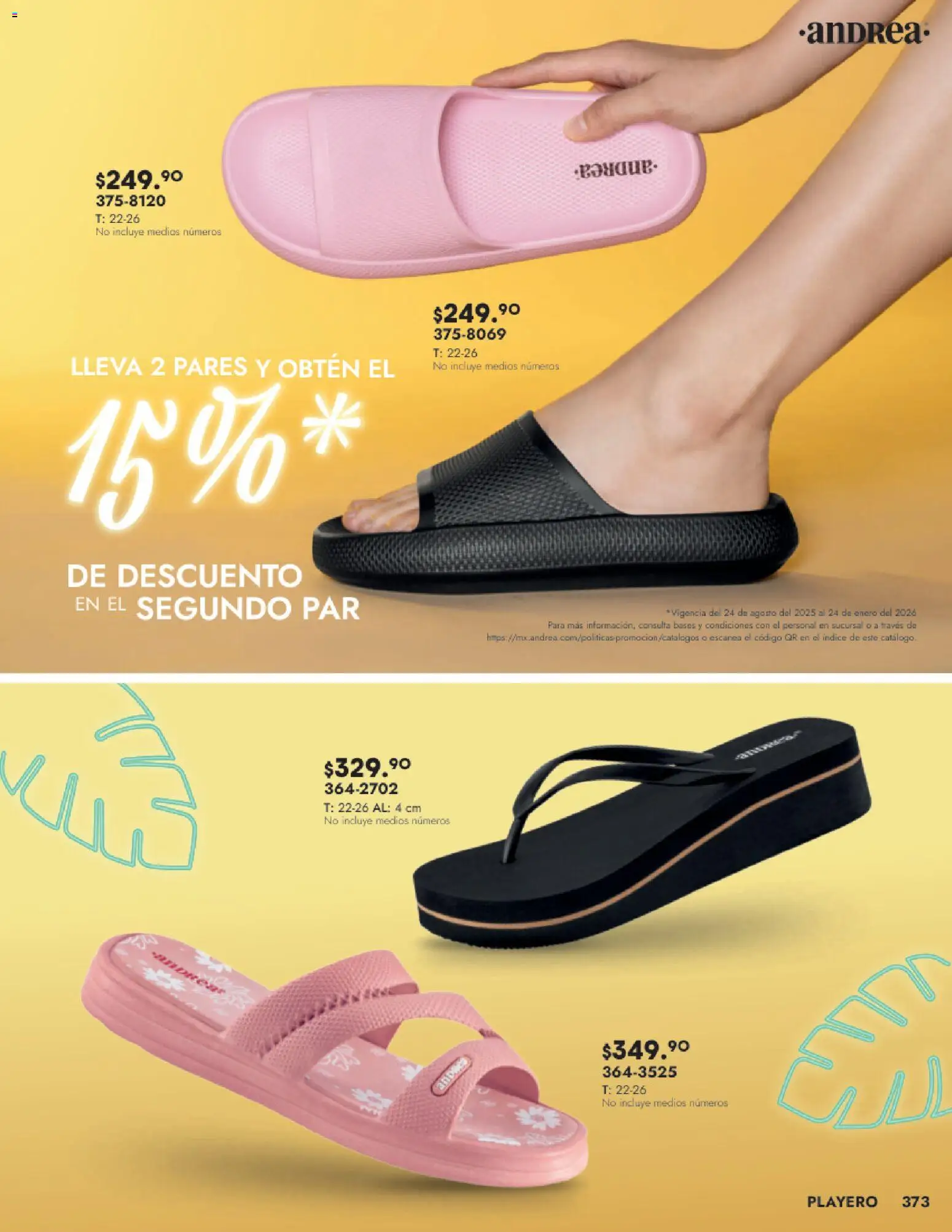 Nuevas ofertas de Andrea válidas en toda la República Mexicana desde el 24.08.2025. ¡Encuentra las mejores ofertas en Andrea - Catálogo Calzado Dama! | Página: 373