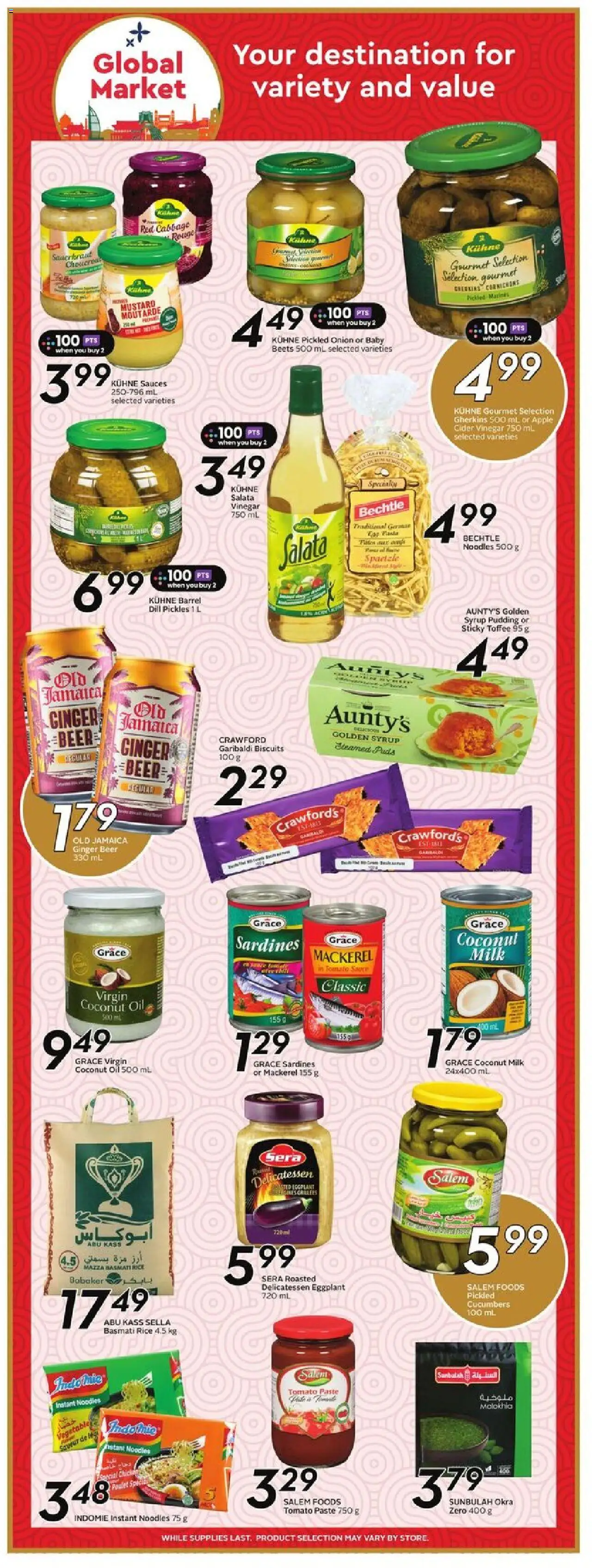 Sobeys flyer valid from 18.09.2025 | Page: 15 | Products: Rice, Noodles, Milk, Beer