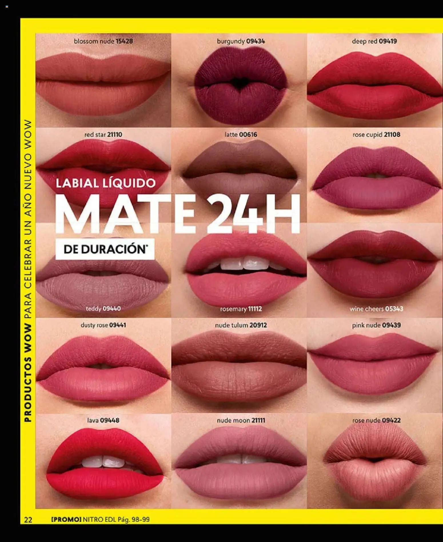 Catálogo CyZone Campaña 1 │ válido desde el 01.01.2026 | Página: 22 | Productos: Mate, Labial