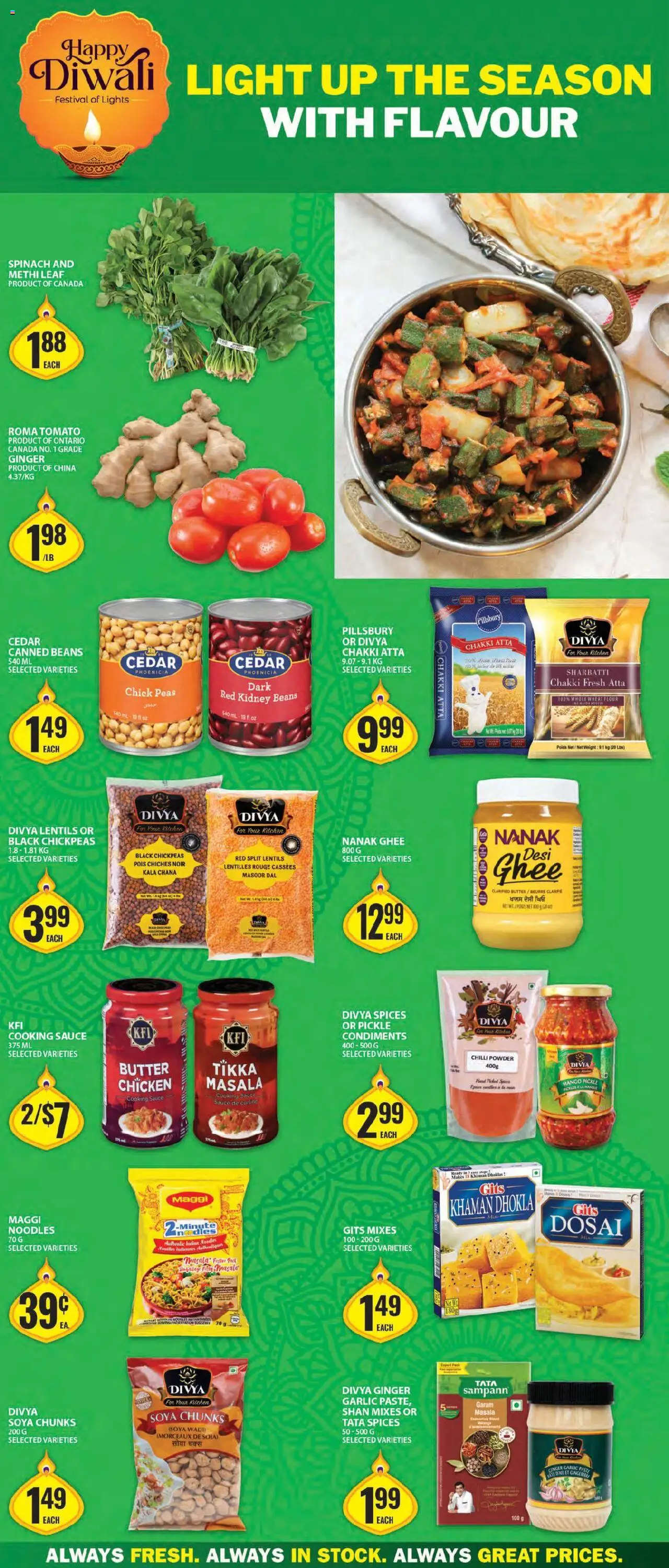 Food Basics flyer valid from 25.09.2025 | Page: 2 | Products: Noodles, Powder, Butter, Chicken