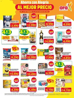 Ara - Ahorra con precios bajos y ofertas en la canasta familiar -  Vista previa de la revista de la tienda Ara valido desde el 26.02.2026 | Página: 2