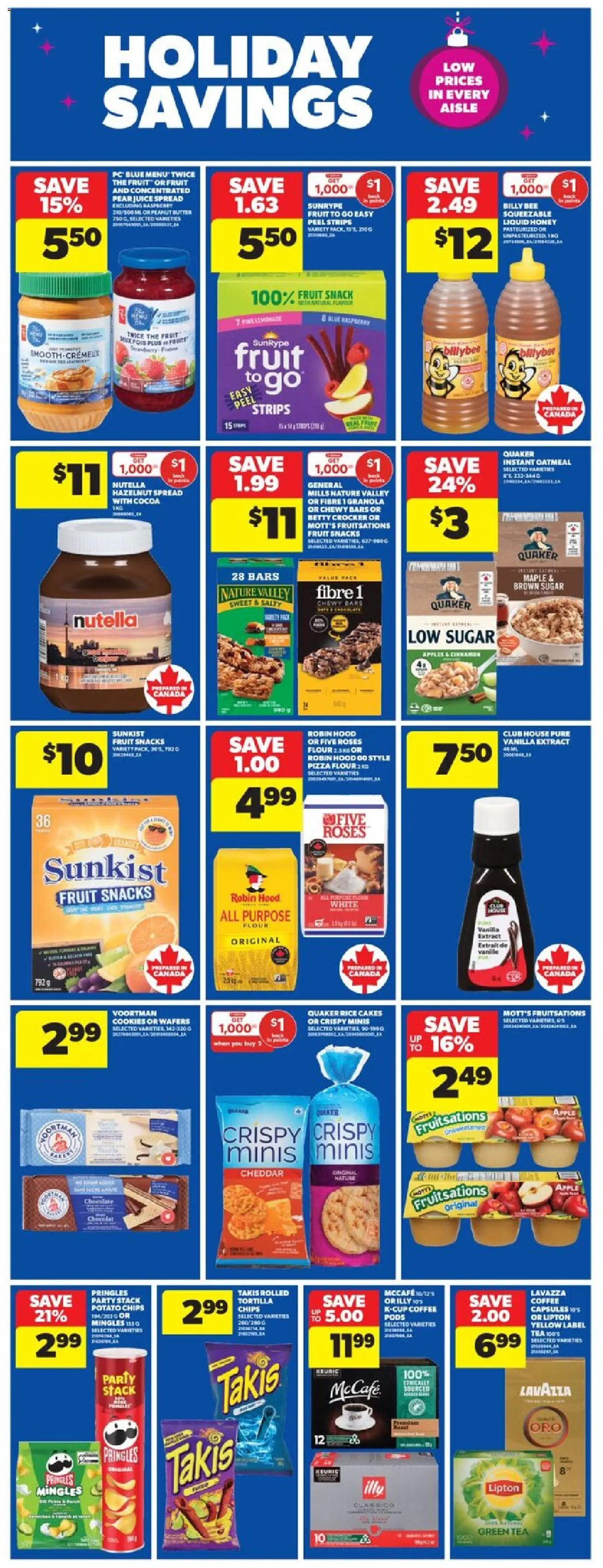 Real Canadian Superstore flyer valid from 20.11.2025 | Page: 22 | Products: Chips, Coffee, Pizza, Apples
