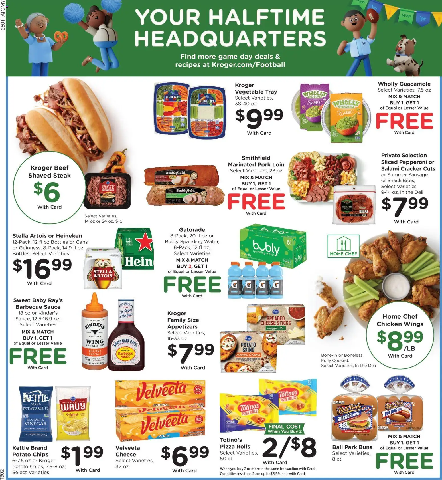 Kroger Weekly Ad - valid from 04.02.2026 | Page: 4 | Products: Vinegar, Cheese, Salami, Game