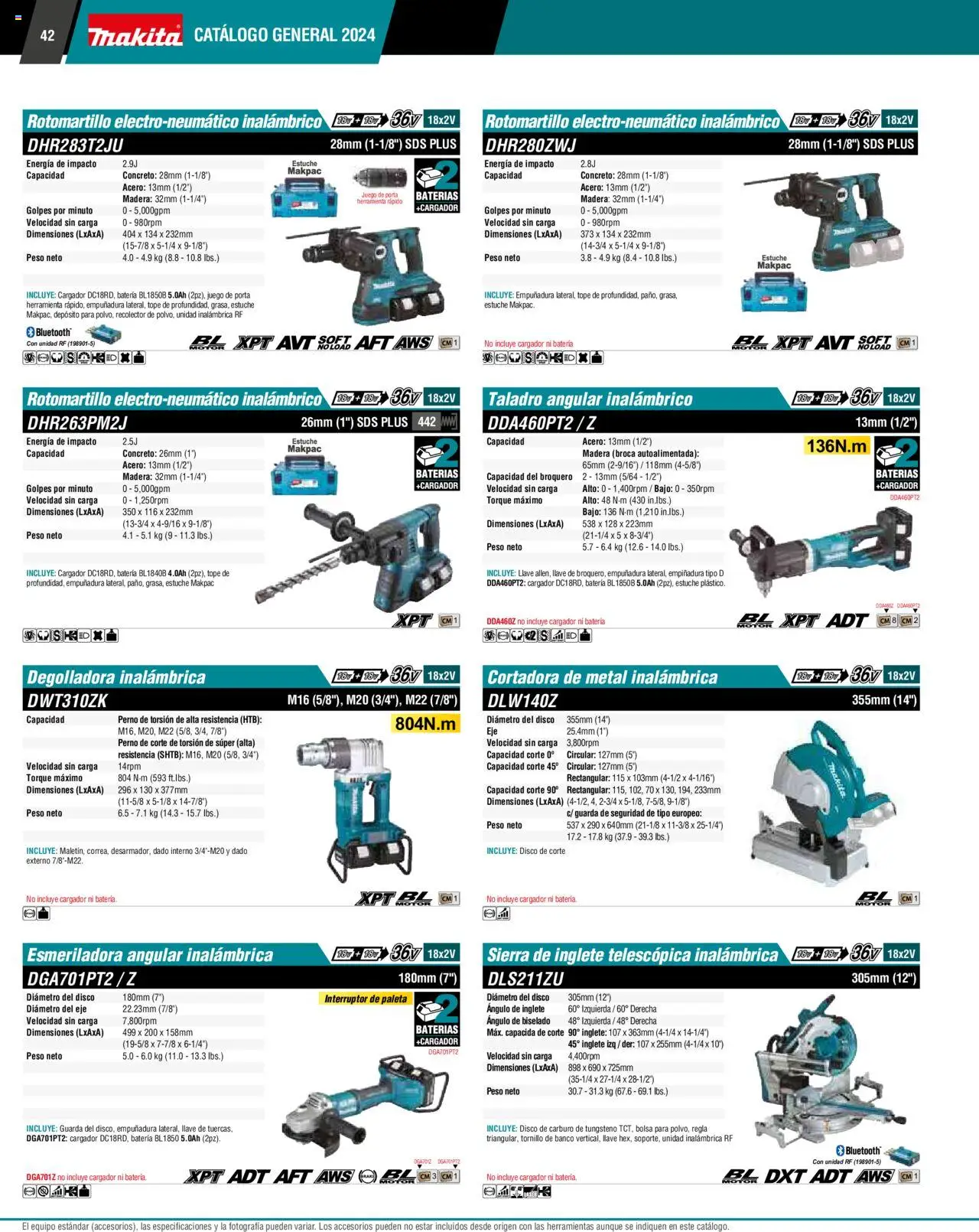 Nuevas ofertas de Makita válidas en toda la República Mexicana desde el 17.04.2024. ¡Encuentra las mejores ofertas en Makita catálogo ! | Página: 42 | Productos: Tornillo, Taladro, Cargador, Sierra
