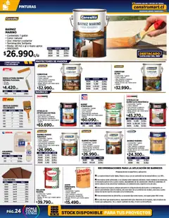 Construmart ofertas  válido desde el 01.10.2025 | Página: 24 | Productos: Mate, Lija, Sobre, Aceite