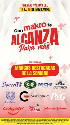 Vista previa Makro ofertas válido desde el 13.11.2025