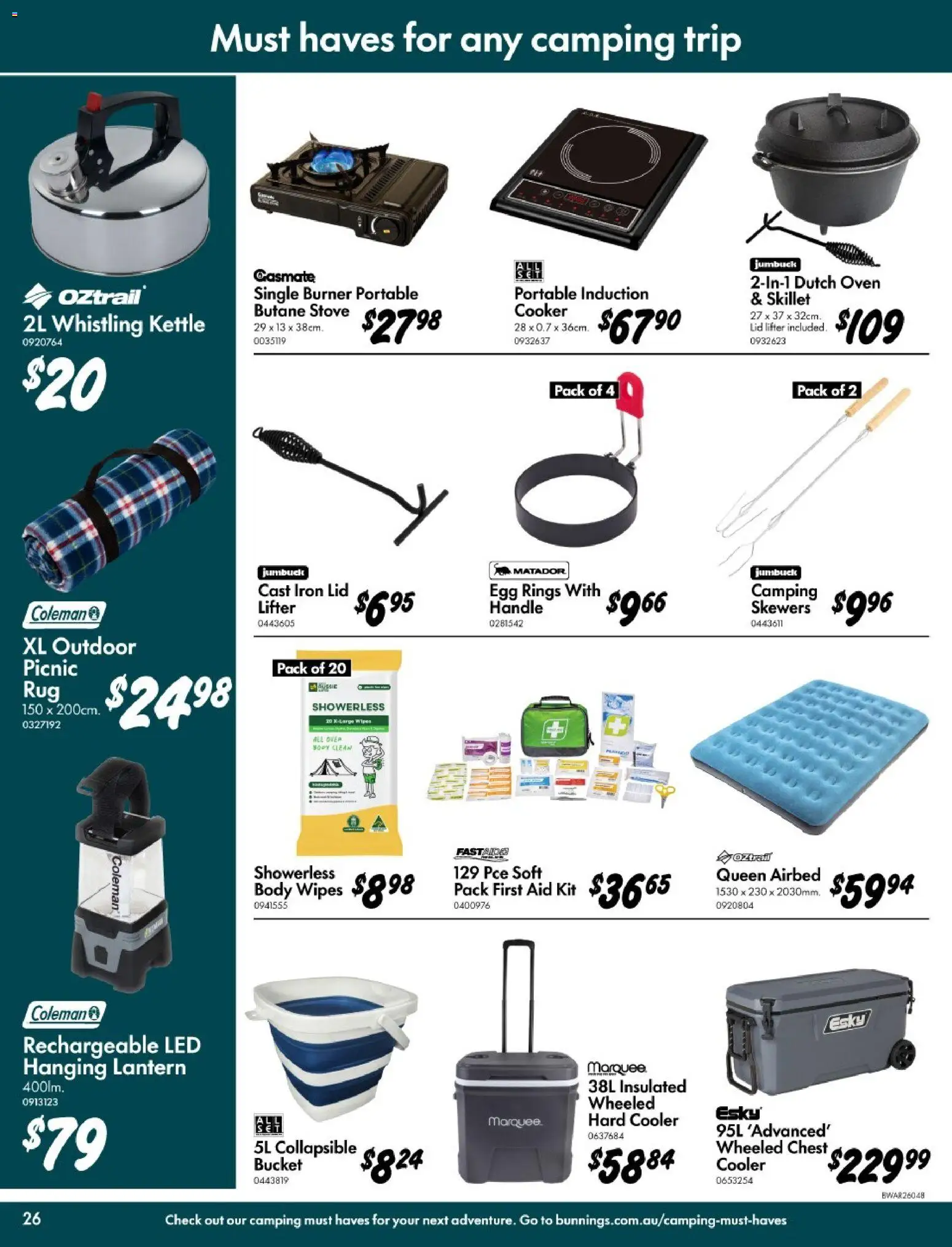 Bunnings Warehouse catalogue - valid from 11.03.2026 | Page: 26 | Products: Bucket, Oven, Kettle, Iron