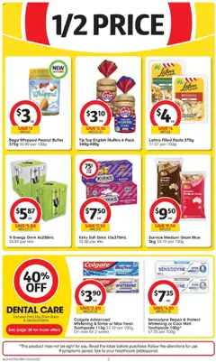 Coles catalogue - valid from 09.07.2025 | Page: 2 | Products: Butter, Energy drink, Beef, Pasta