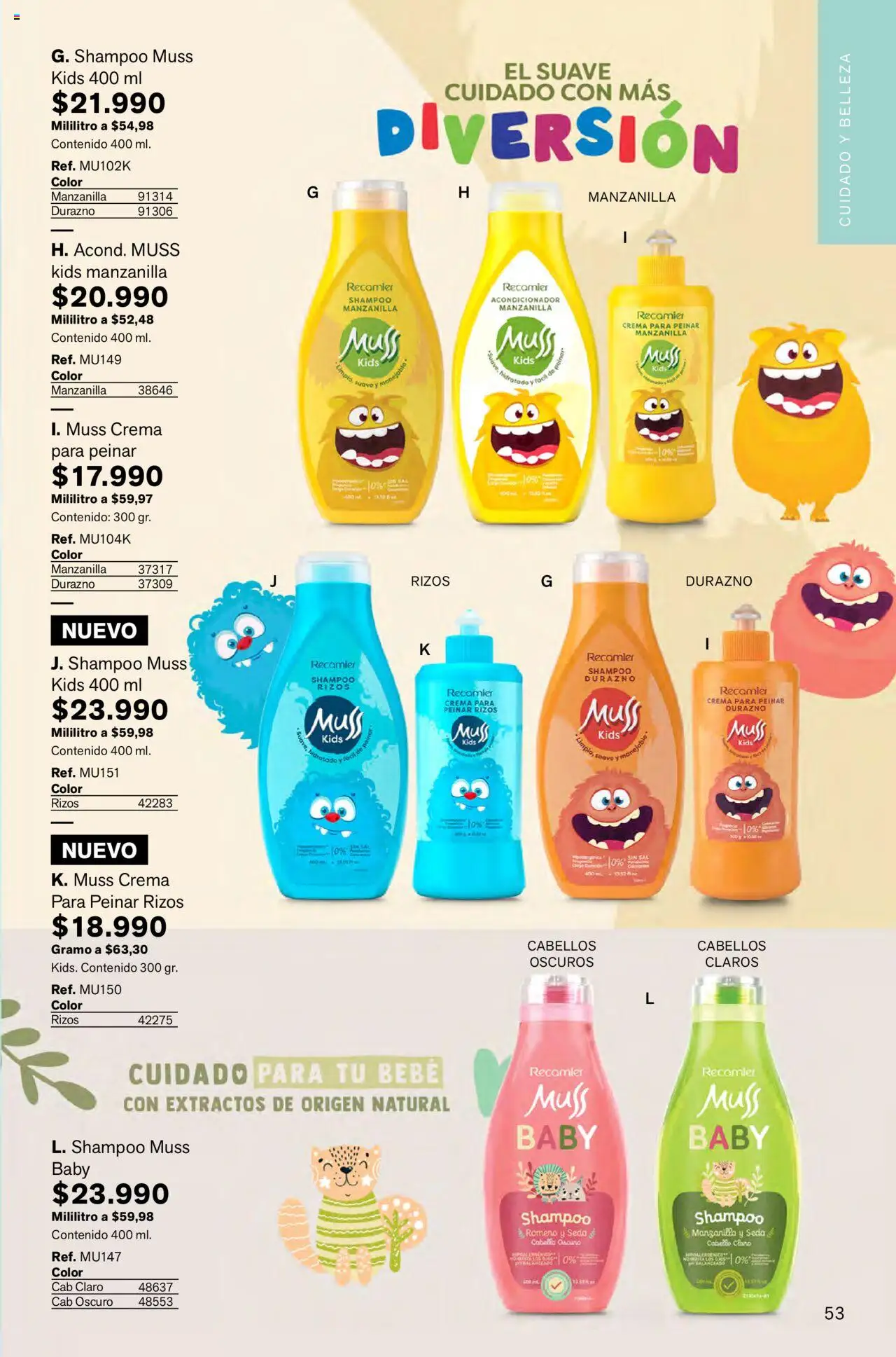Leonisa revista - valida desde el 01.10.2025 | Página: 53 | Productos: Crema, Sal, Shampoo, Durazno