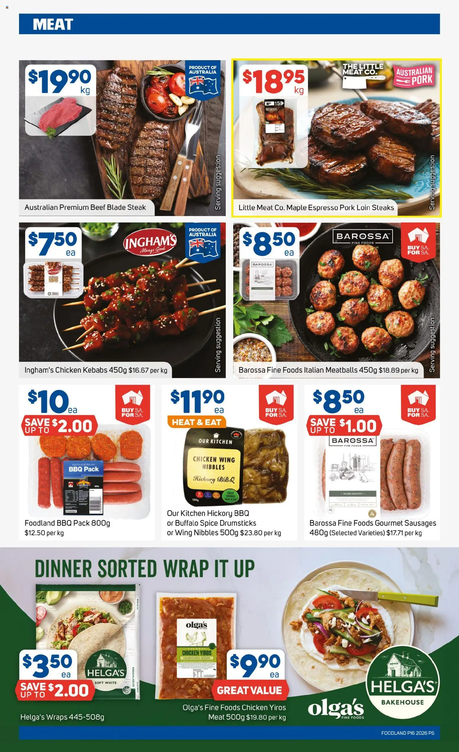 Foodland catalogue - valid from 15.04.2026 | Page: 6 | Products: Chicken, Pork, Beef, Meat