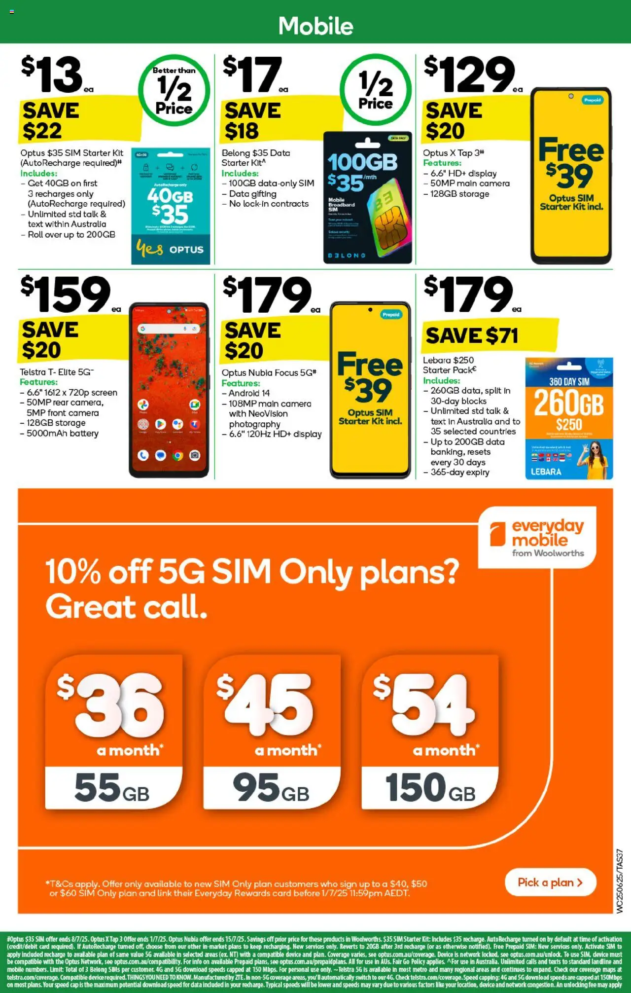 Woolworths catalogue - valid from 25.06.2025 | Page: 37 | Products: Tap, Device, Camera, Screen