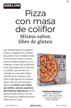 Nuevas ofertas de Costco válidas en toda la República Mexicana desde el 10.09.2025. ¡Encuentra las mejores ofertas en Pizza con masa de coliflor, Pizza con masa de coliflor, receta suprema, 2 pizzas de 550 g c/u! | Página: 78 | Productos: Coliflor, Pizza
