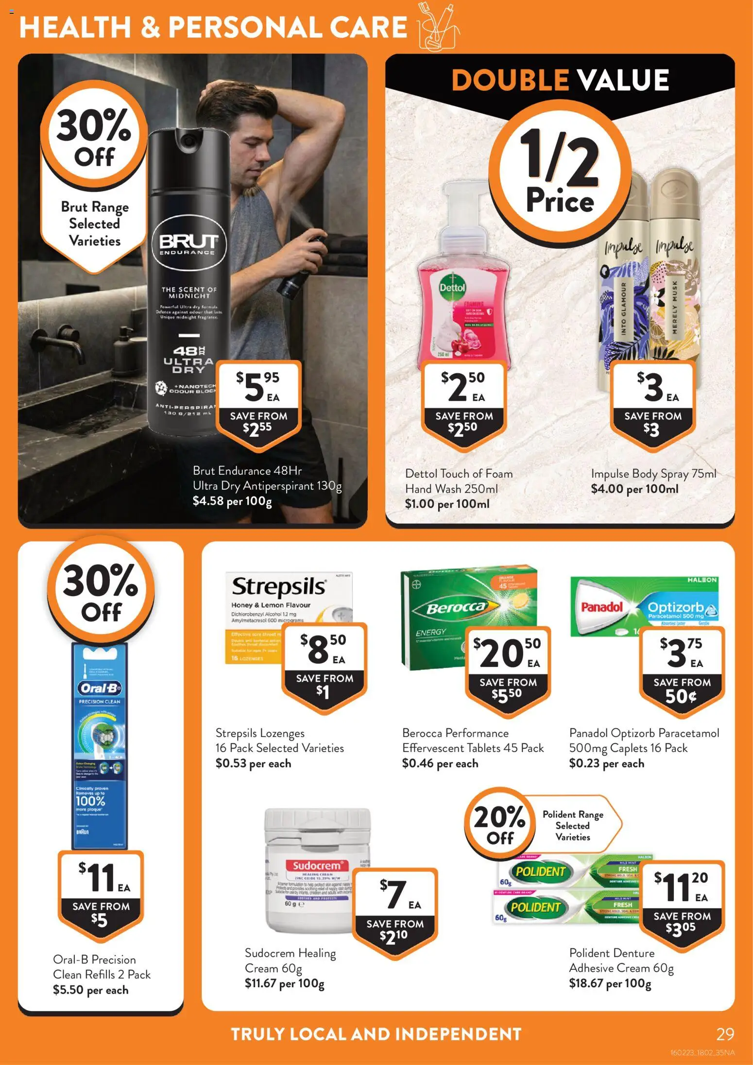 Foodworks catalogue - valid from 18.02.2026 | Page: 29 | Products: Honey, Antiperspirant, Cream, Lemon
