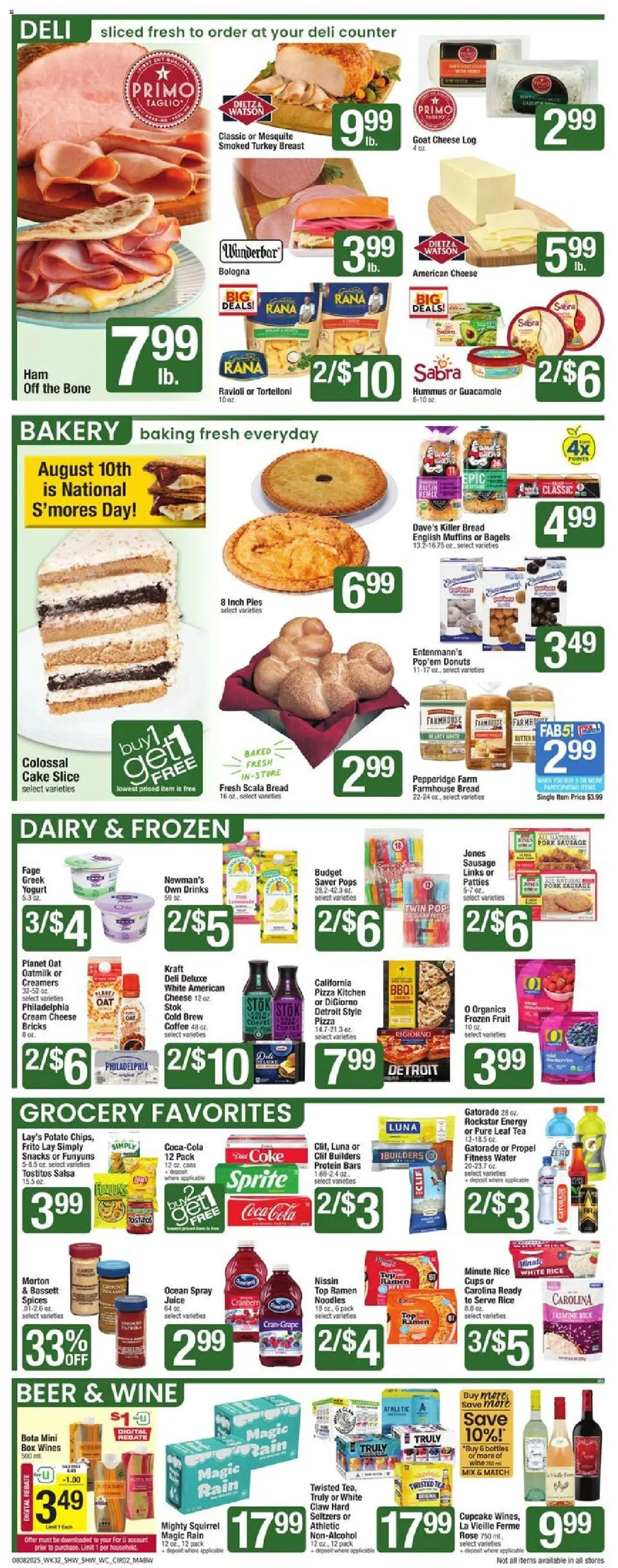 Shaw's Weekly Ad - MA - valid from 08.08.2025 | Page: 4 | Products: Bakery, Butter, Rice, Spices