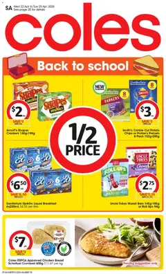 Preview of Coles catalogue SA - valid from 22.04.2026