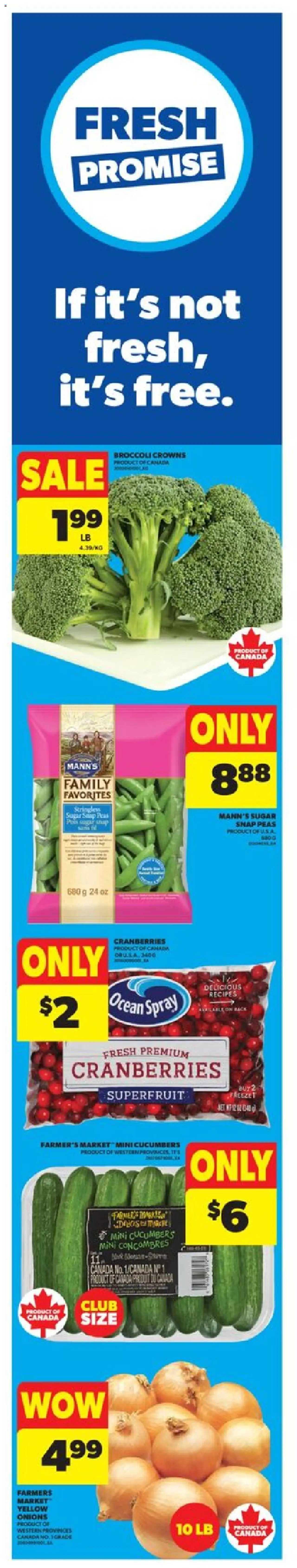Real Canadian Superstore flyer valid from 25.09.2025 | Page: 1 | Products: Cucumbers