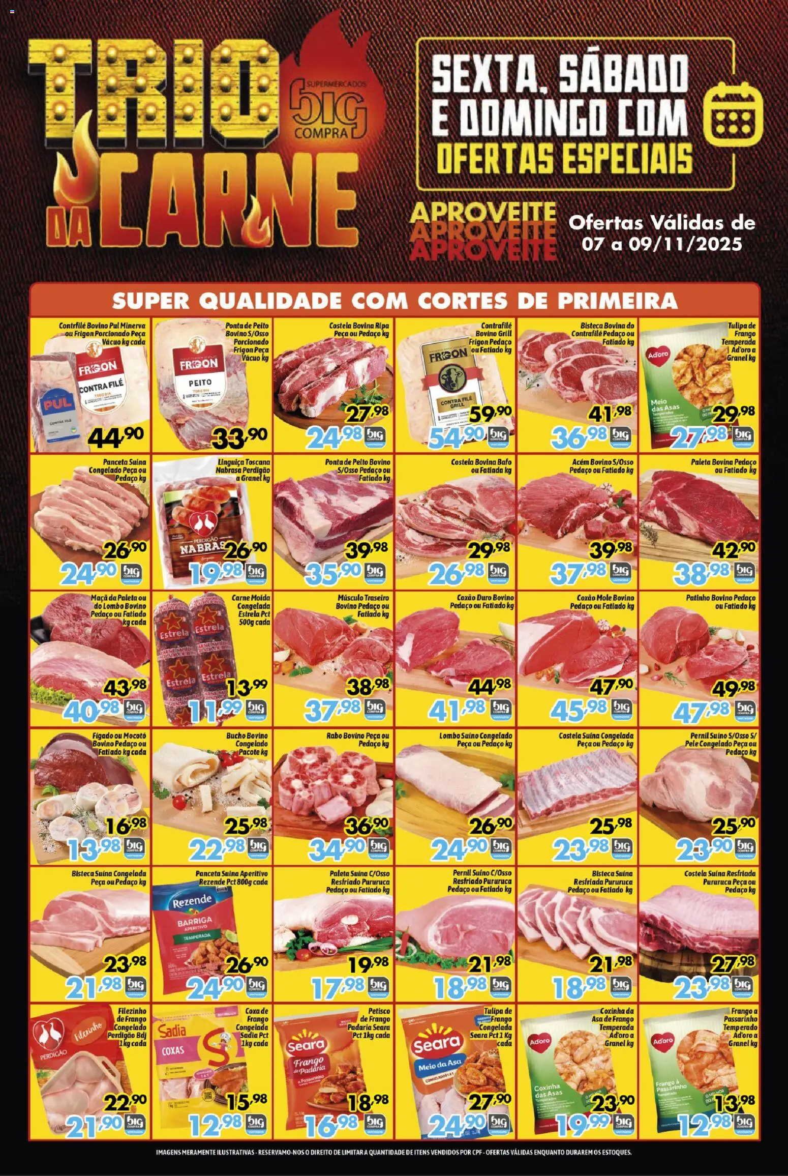 Big Compra Folheto - válido de 07.11.2025 | Página: 1 | Produtos: Grill, Linguiça, Contra filé, Pernil