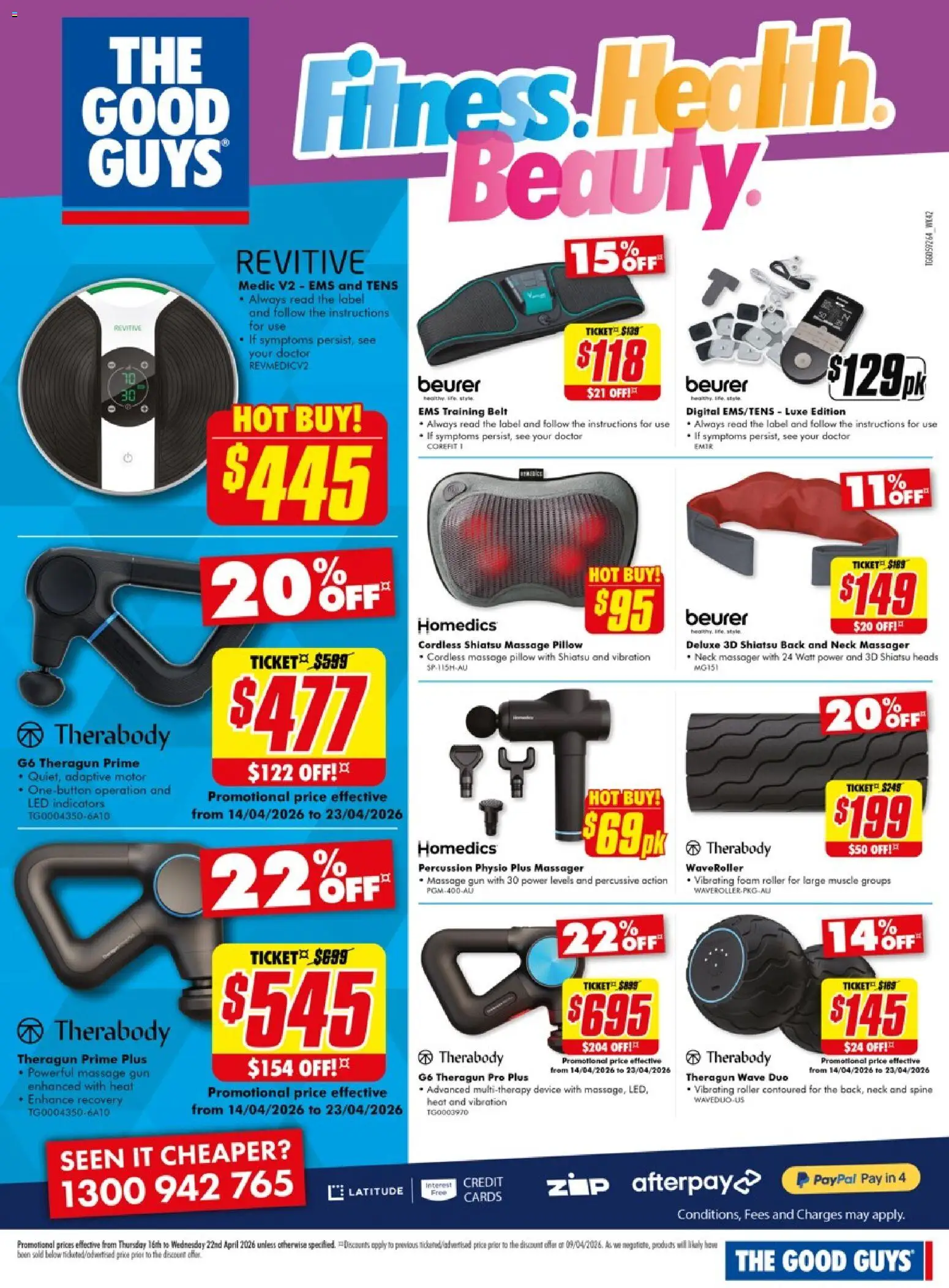 The Good Guys catalogue - valid from 15.04.2026 | Page: 9 | Products: Belt, Digital, Device, Pillow