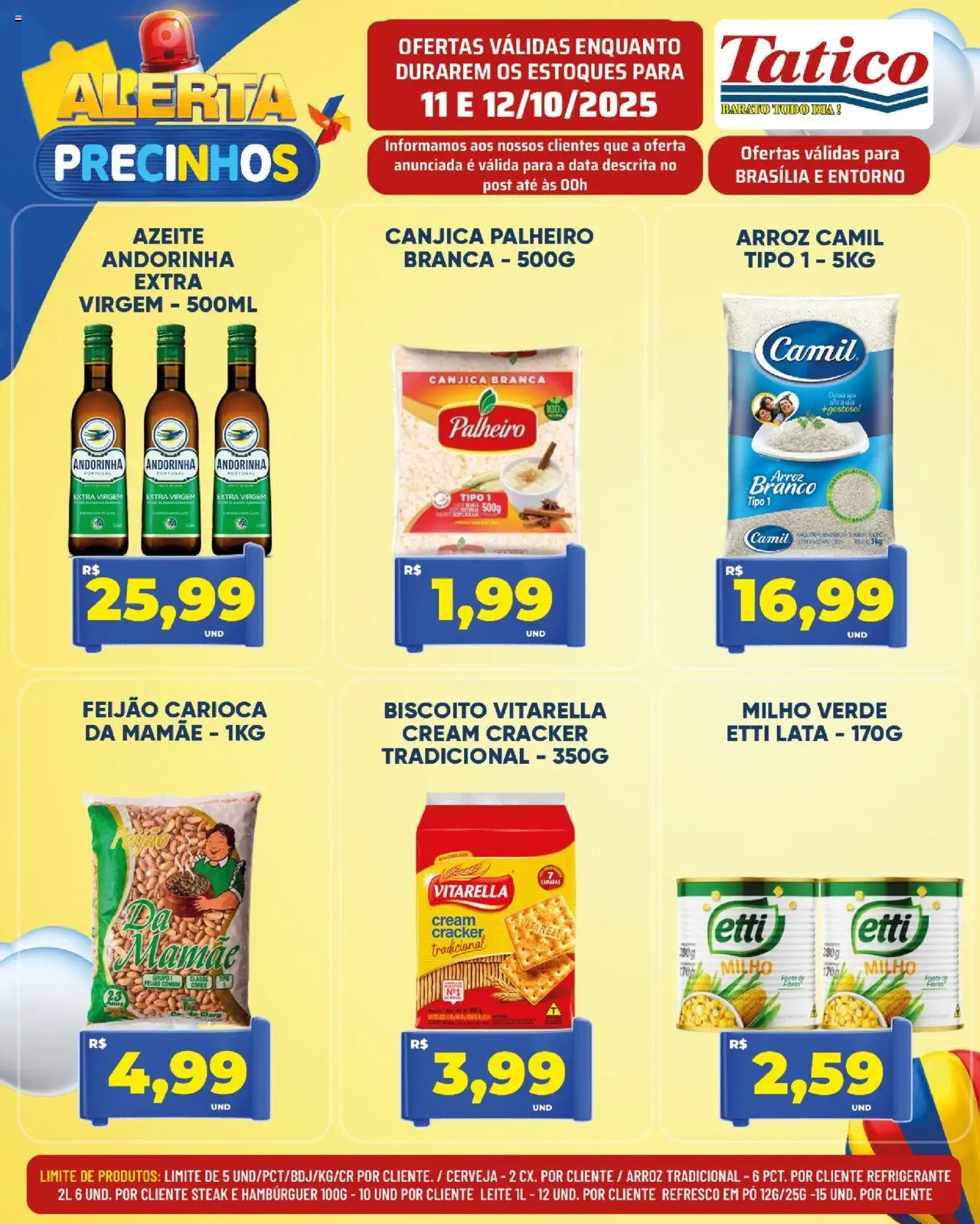 Tatico Folheto - válido de 11.10.2025 | Página: 3 | Produtos: Pó, Milho verde, Leite, Cream cracker