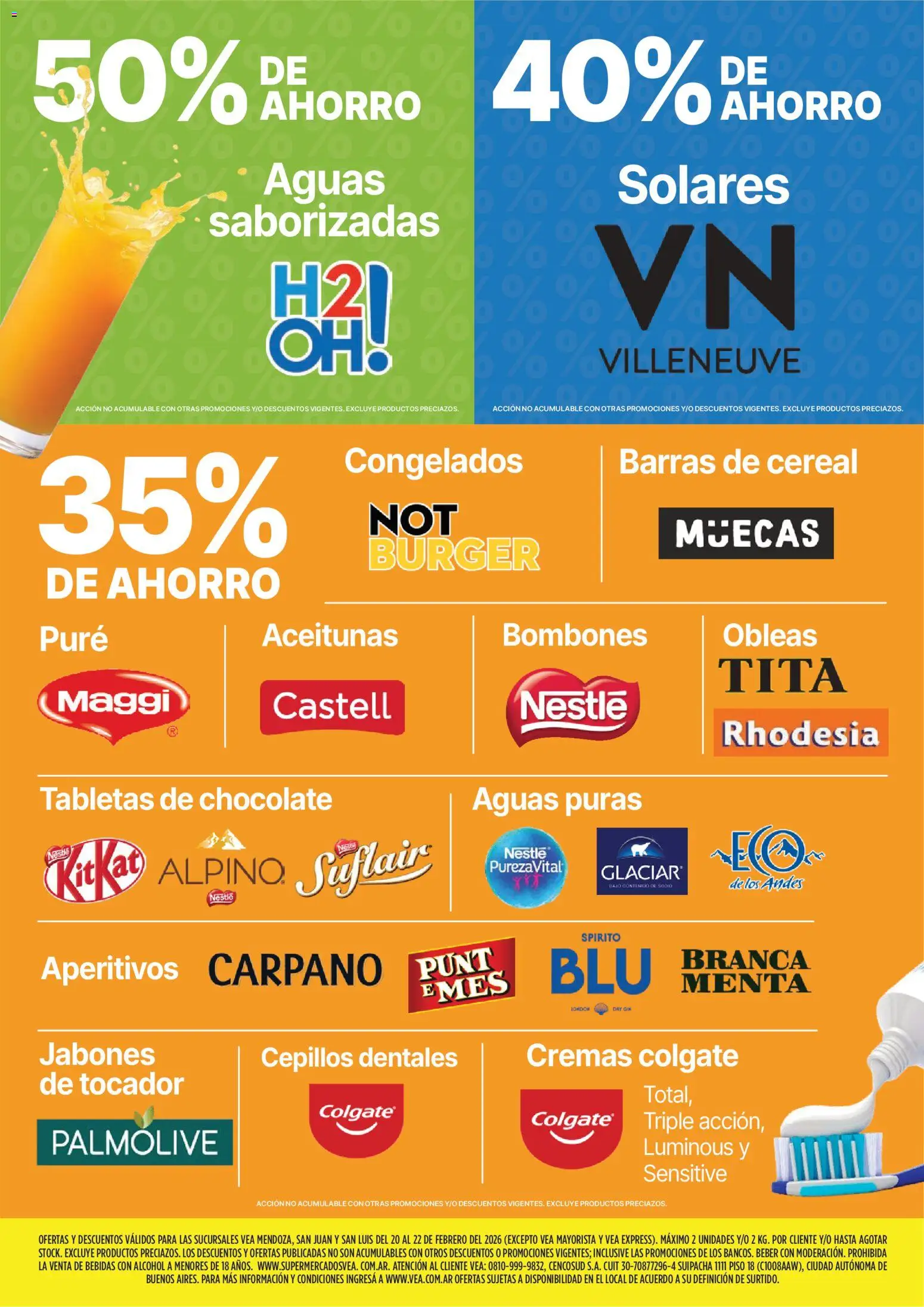 Vea - Ofertas fin de semana Cuyo │ válido desde el 20.02.2026 | Página: 6 | Productos: Bombones, Aceitunas, Chocolate