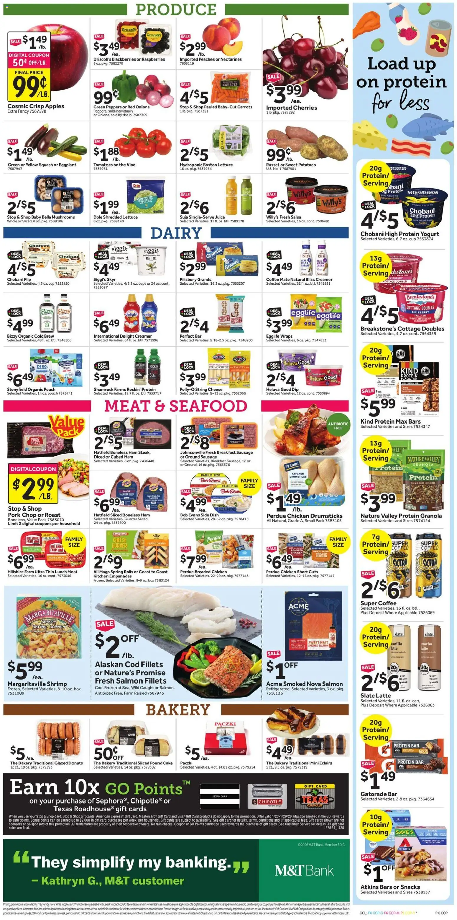 Stop & Shop Weekly Ad - valid from 23.01.2026 | Page: 11 | Products: Cherries, Coffee, Seafood, Sausage