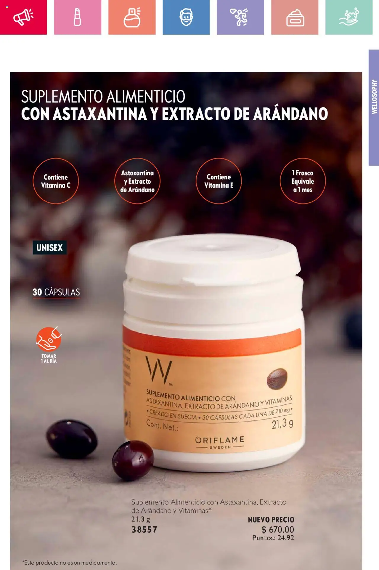 Nuevas ofertas de Oriflame válidas en toda la República Mexicana desde el 02.08.2025. ¡Encuentra las mejores ofertas en Oriflame - Campaña 11 2025! | Página: 37 | Productos: Frasco, Vitaminas