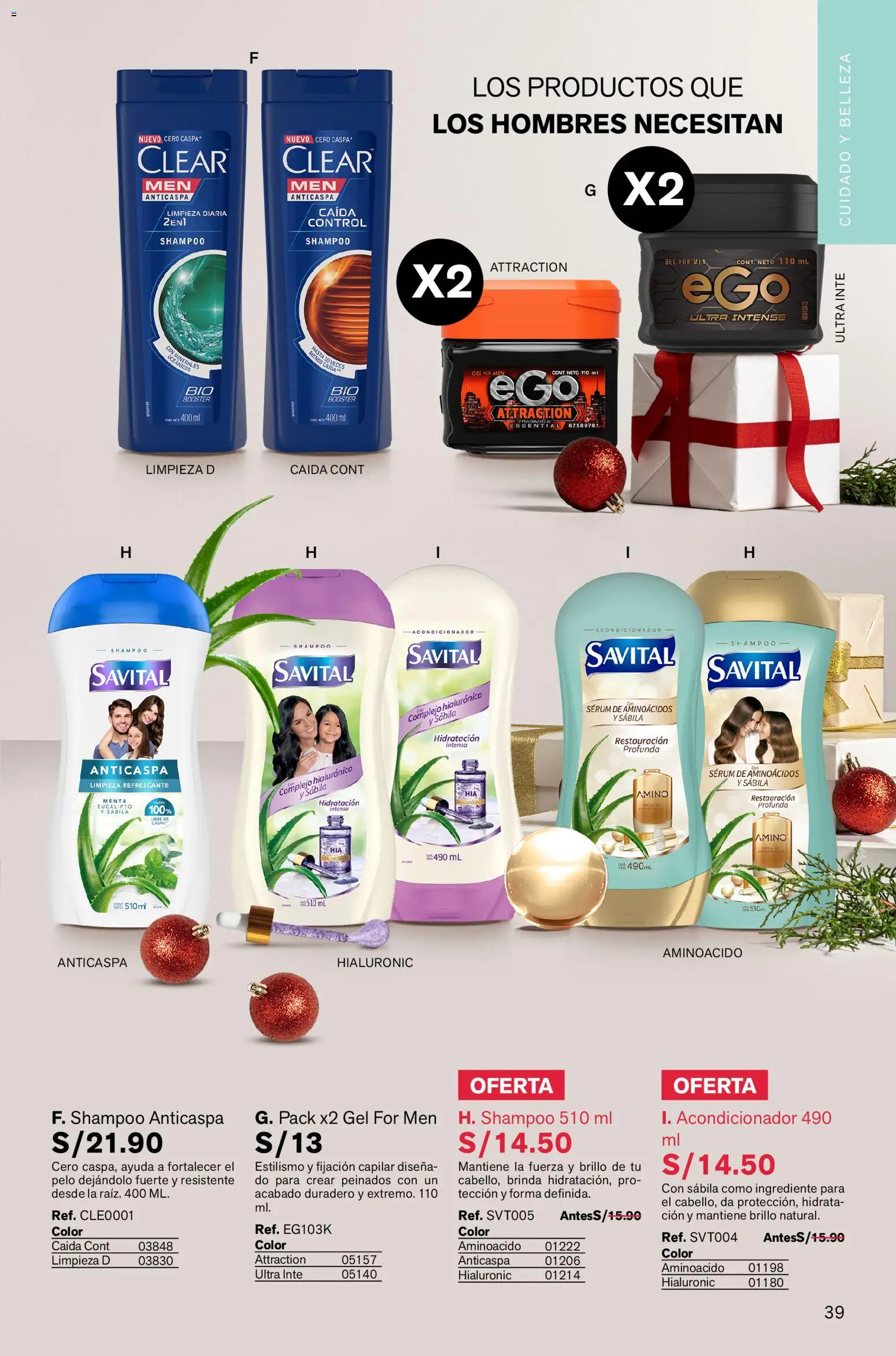Catálogo Leonisa válido desde 13.11.2025 | Página: 39 | Productos: Shampoo, Acondicionador, Fragancia