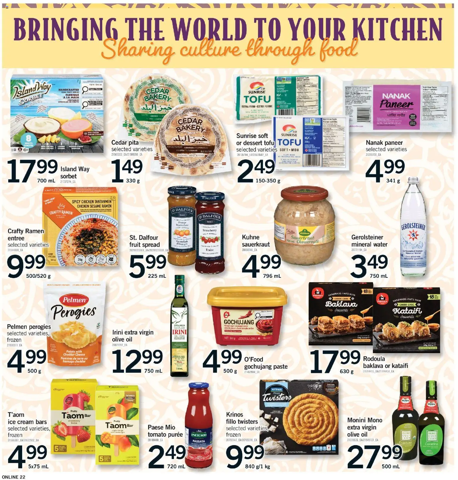 Fortinos flyer valid from 23.04.2026 | Page: 22 | Products: Cream, Ice cream, Bakery, Oil