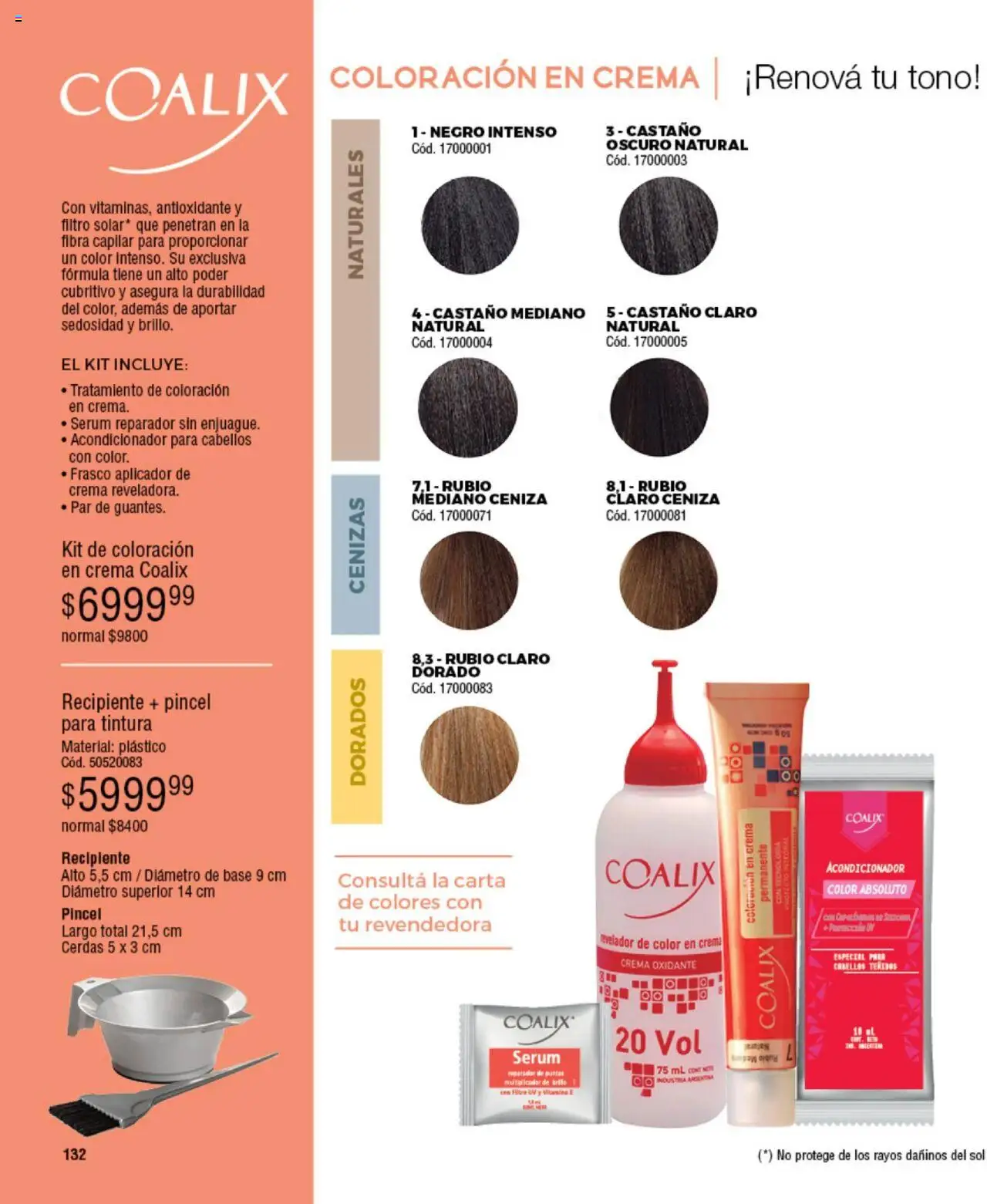 Millanel catálogo │ válido desde el 18.08.2025 | Página: 132 | Productos: Pincel, Serum, Tintura, Crema