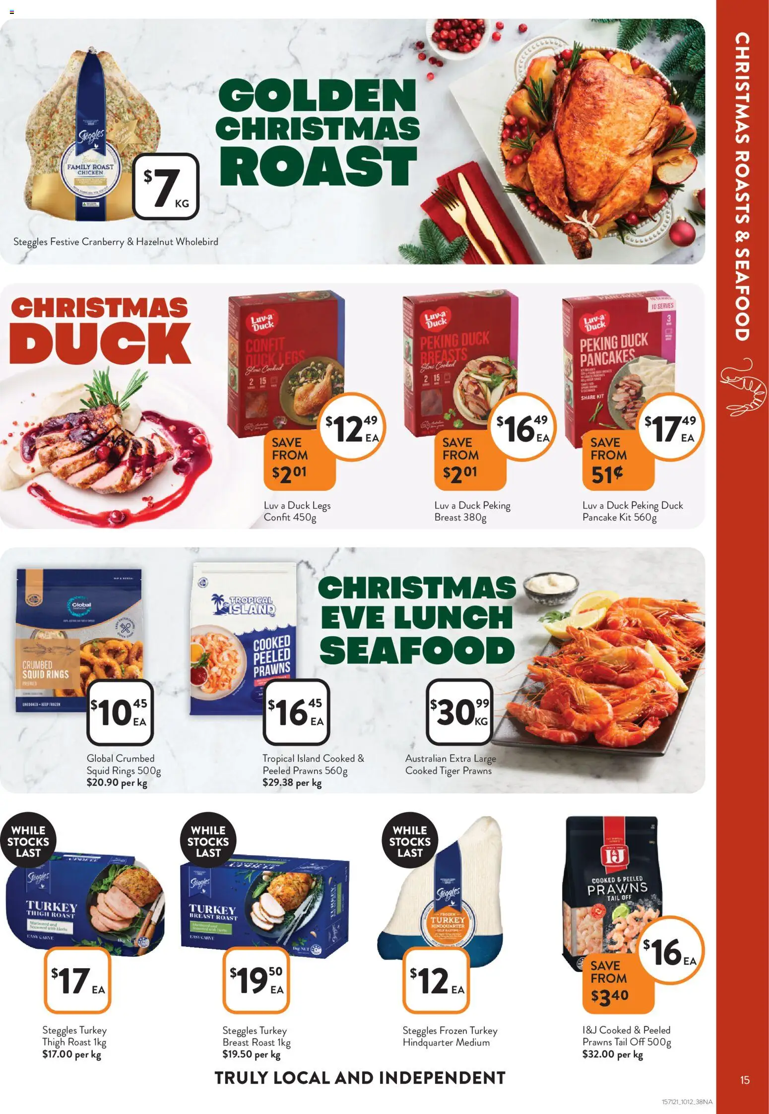 Foodworks catalogue - valid from 10.12.2025 | Page: 15 | Products: Duck, Chicken, Seafood, Turkey