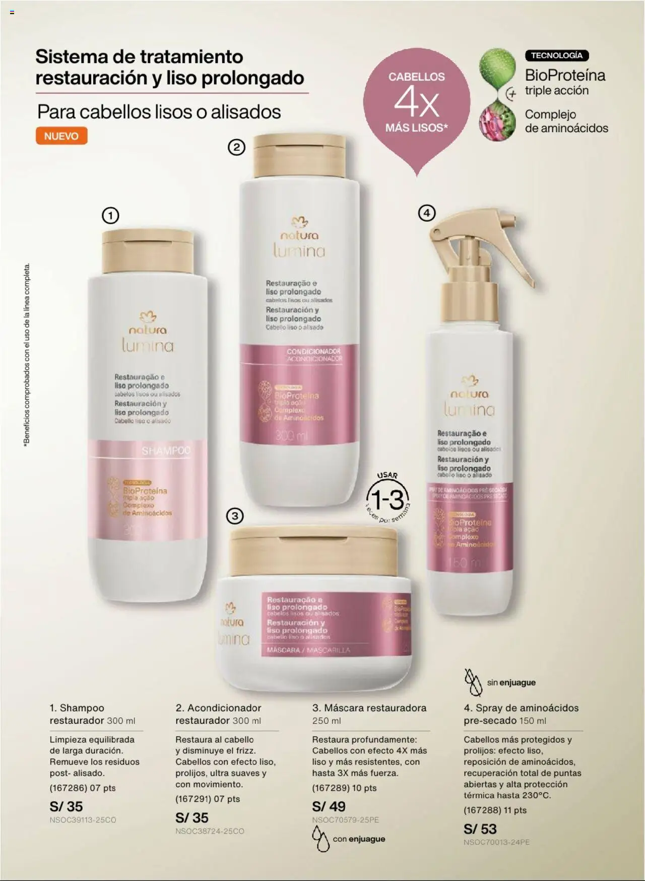 Catálogo Natura válido desde 03.09.2025 | Página: 123 | Productos: Máscara, Shampoo, Acondicionador