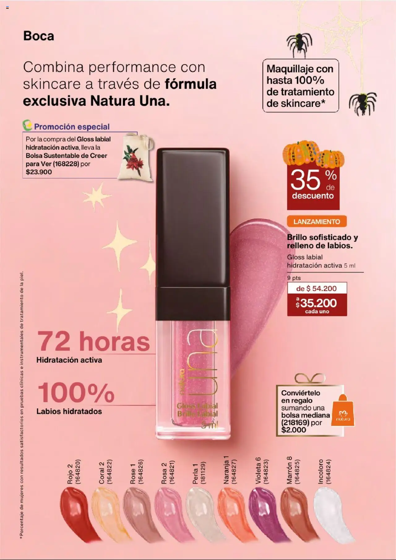 Natura revista - valida desde el 03.09.2025 | Página: 52 | Productos: Bolsa, Brillo, Maquillaje