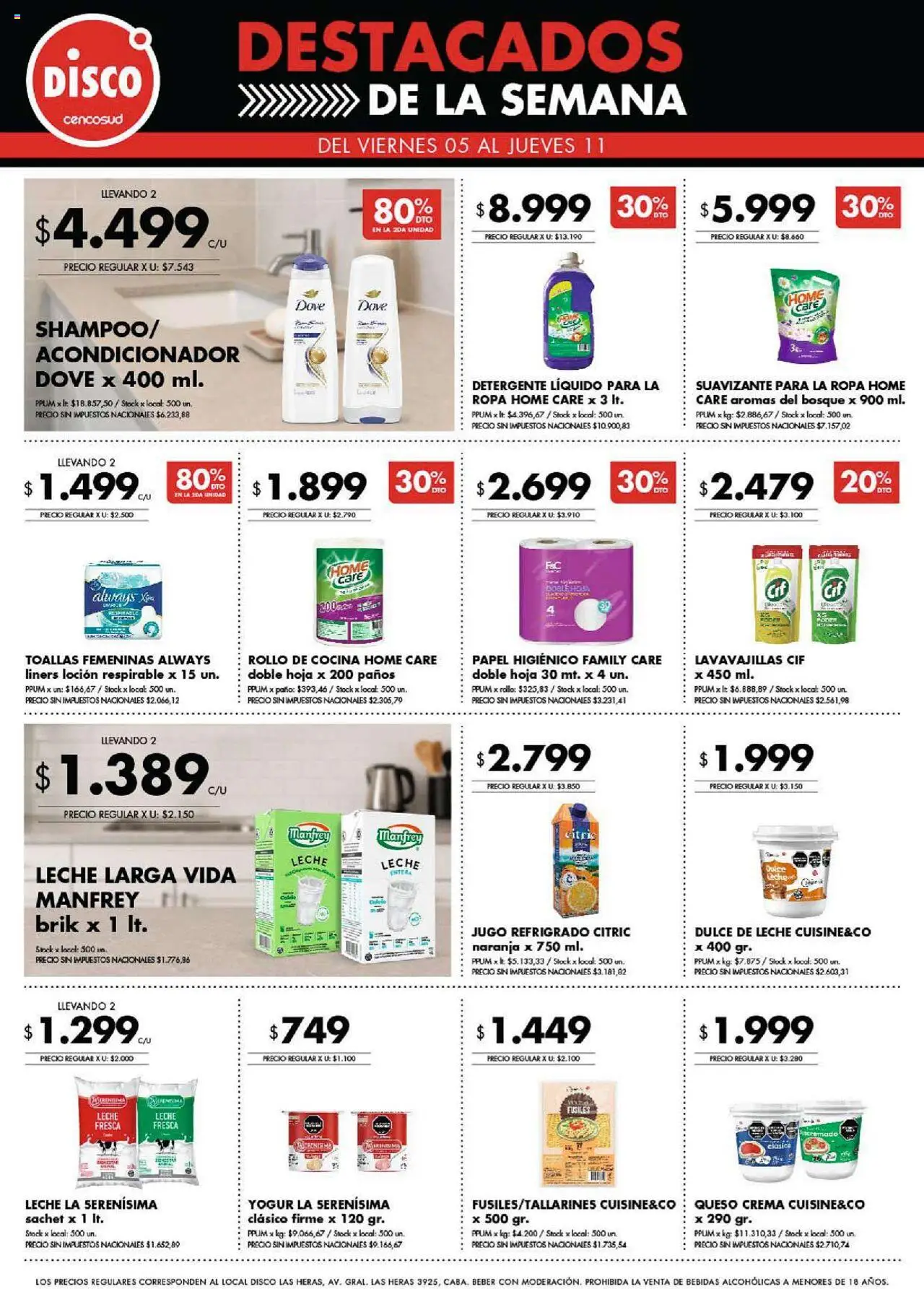 Disco - Destacados │ válido desde el 05.09.2025 | Página: 2 | Productos: Detergente, Ropa, Leche, Crema