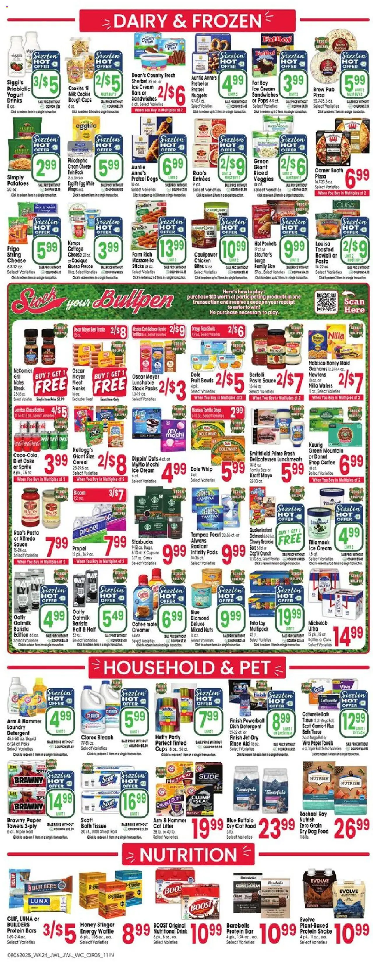 Jewel Osco Weekly Ad - IN - valid from 06.08.2025 | Page: 5 | Products: Cat Litter, Chips, Nuts, Potatoes