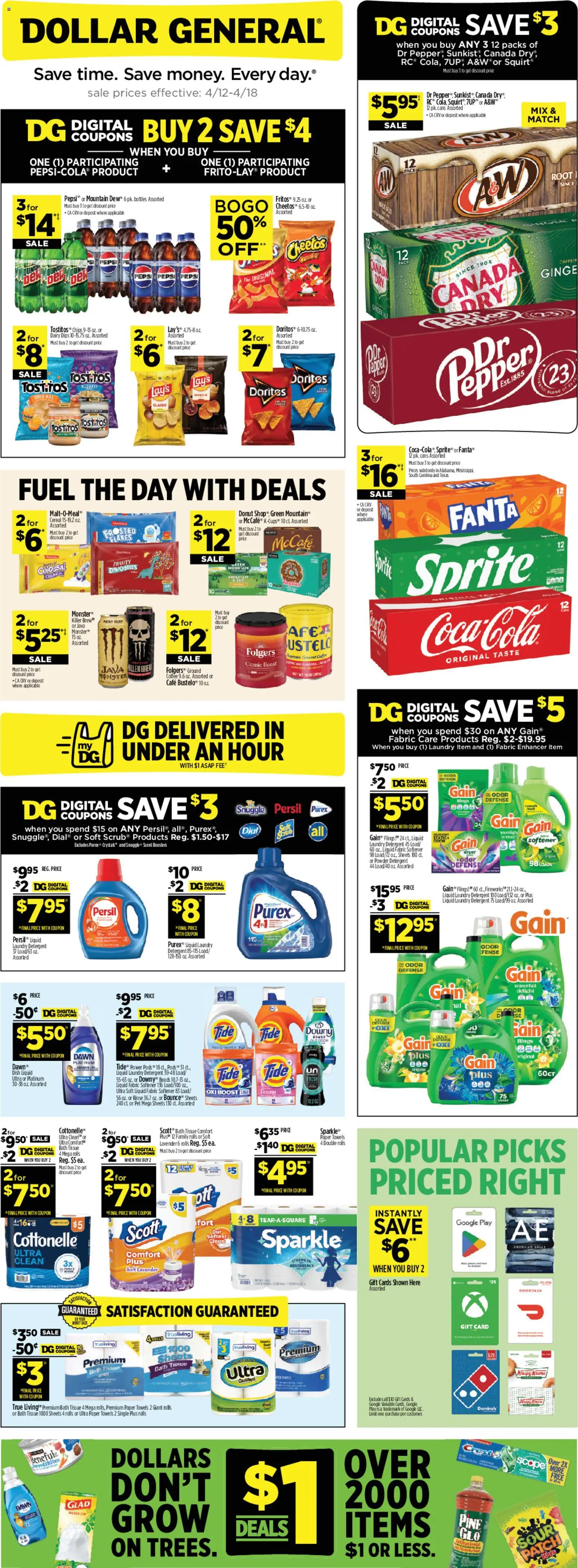 Dollar General Weekly Ad - valid from 12.04.2026 | Page: 1