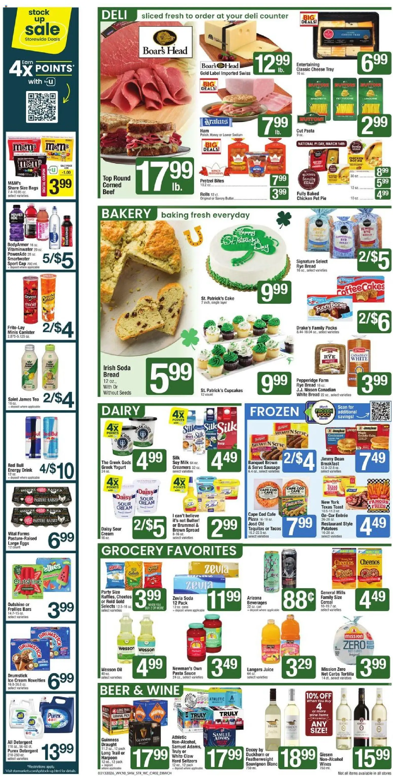 Star Market Weekly Ad - valid from 13.03.2026 | Page: 2 | Products: Cheese, Pizza, Pasta, Ice cream
