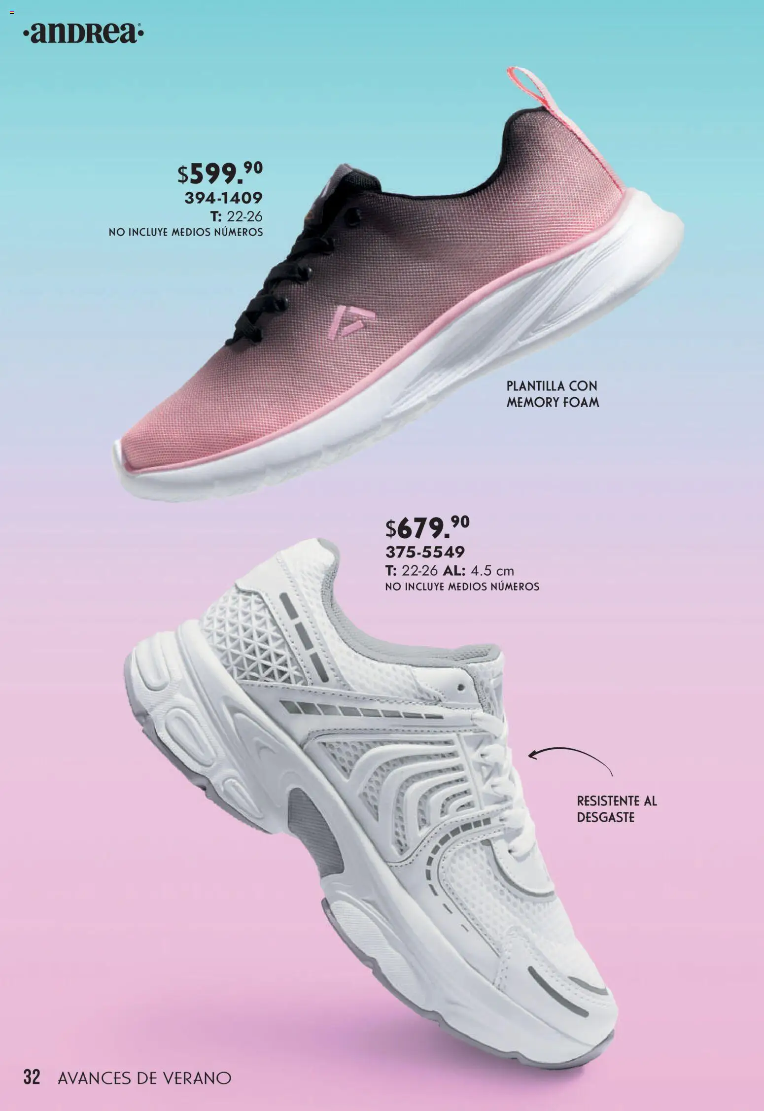 Nuevas ofertas de Andrea válidas en toda la República Mexicana desde el 22.03.2026. ¡Encuentra las mejores ofertas en Andrea catálogo Avances de Verano! | Página: 32