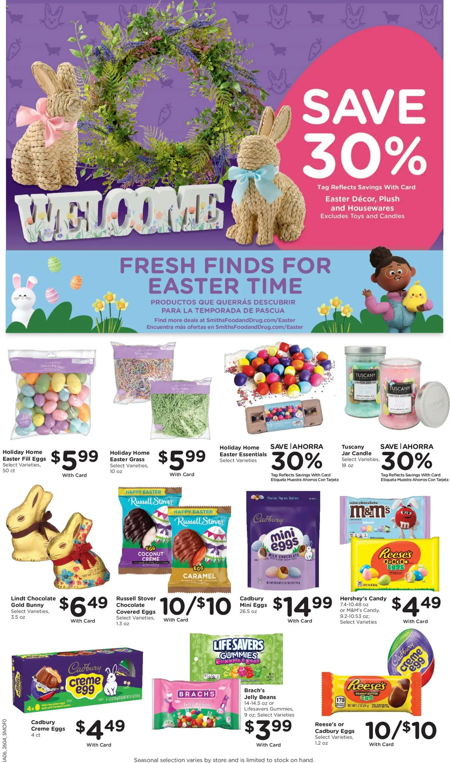 Smith's Weekly Ad - valid from 25.02.2026 | Page: 8 | Products: Milk, Butter, Eggs, Chocolate