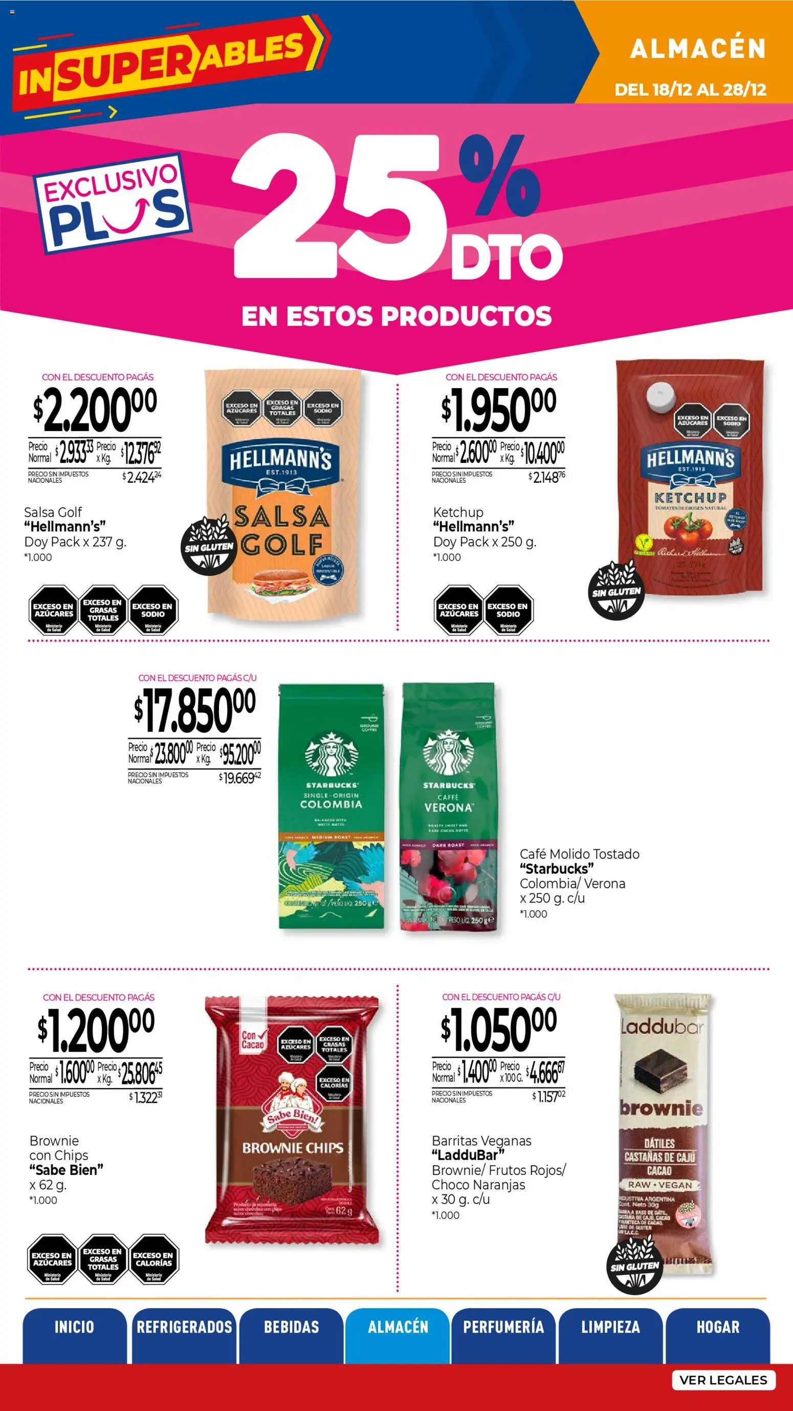 La Anonima Insuperables │ válido desde el 18.12.2025 | Página: 24 | Productos: Peso, Ketchup, Salsa Golf, Naranjas