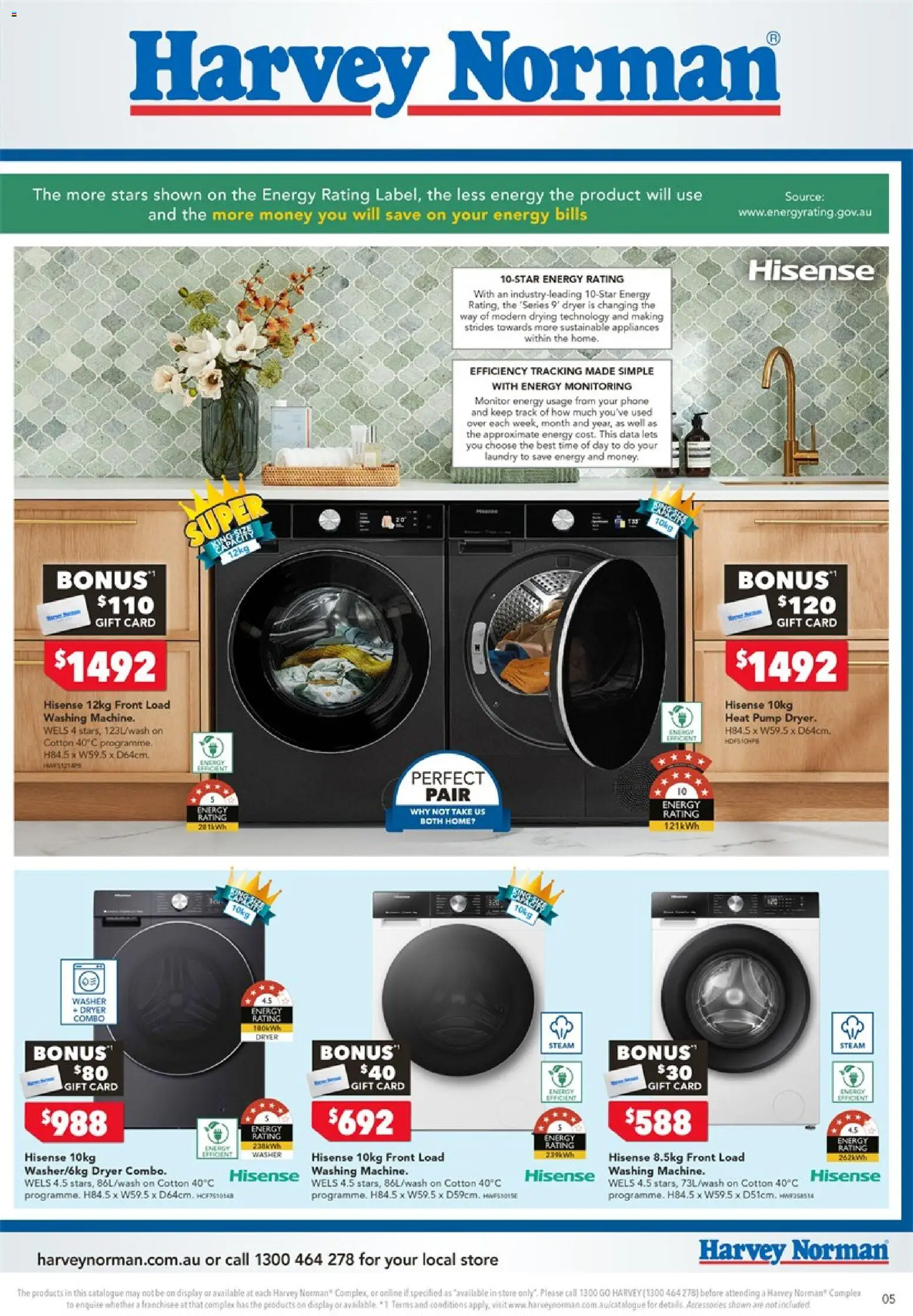 Harvey Norman catalogue - valid from 15.01.2026 | Page: 5 | Products: Bikini, Sustainable, Monitor, Washer
