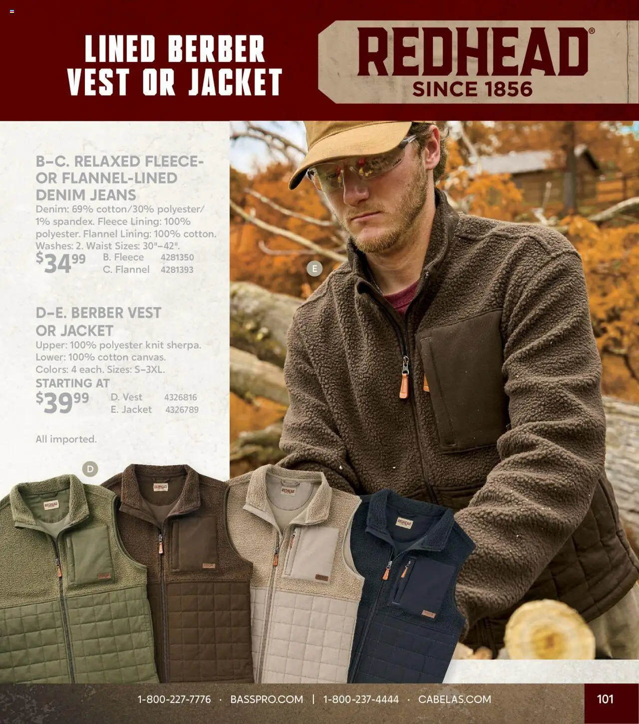 Cabela's Fall Clothing 25 - valid from 01.10.2025 | Page: 101 | Products: Vest, Jacket, Jeans