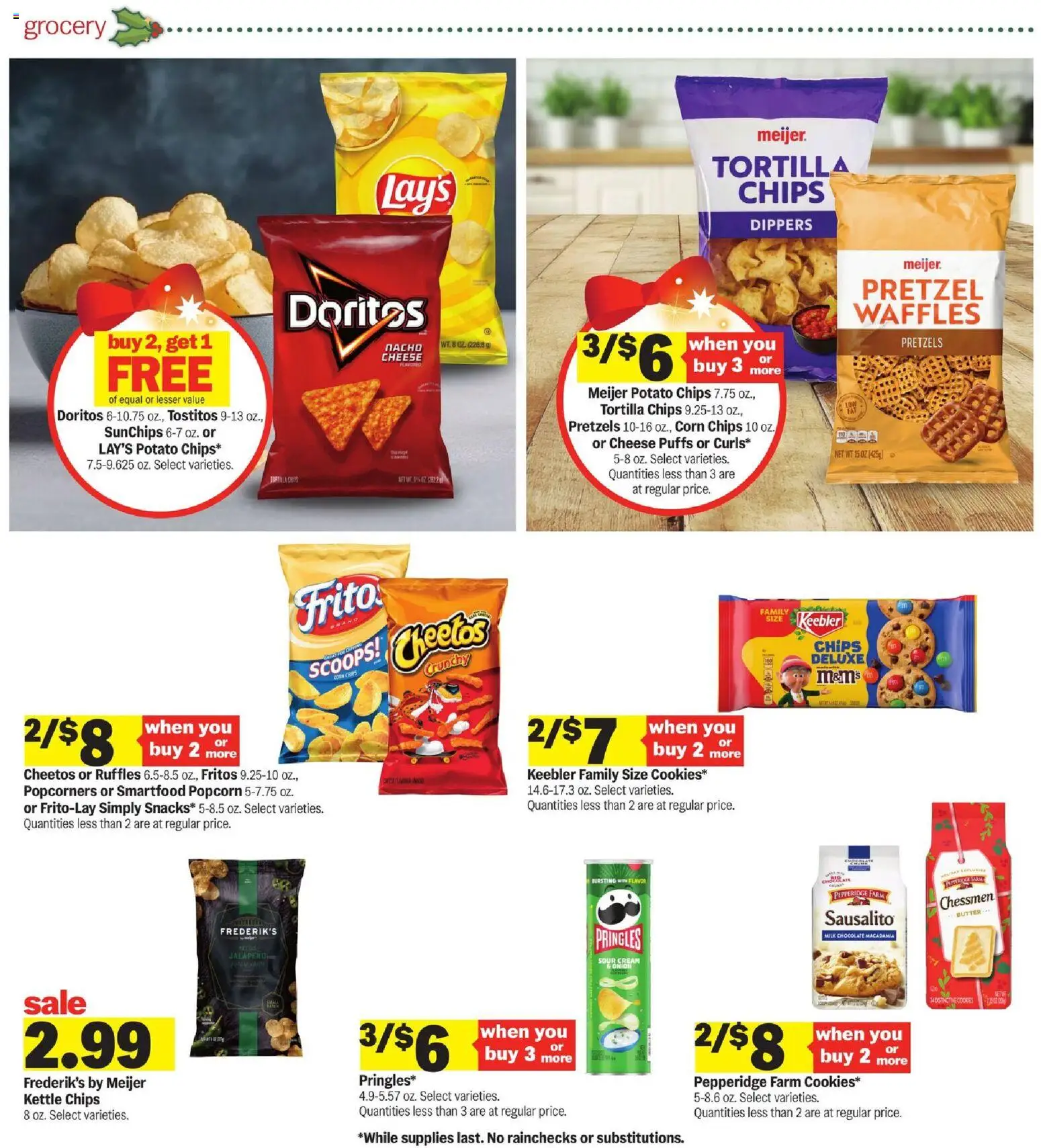 Meijer Weekly Ad - MI - valid from 17.12.2025 | Page: 14 | Products: Cheese, Chocolate, Chips, Kettle